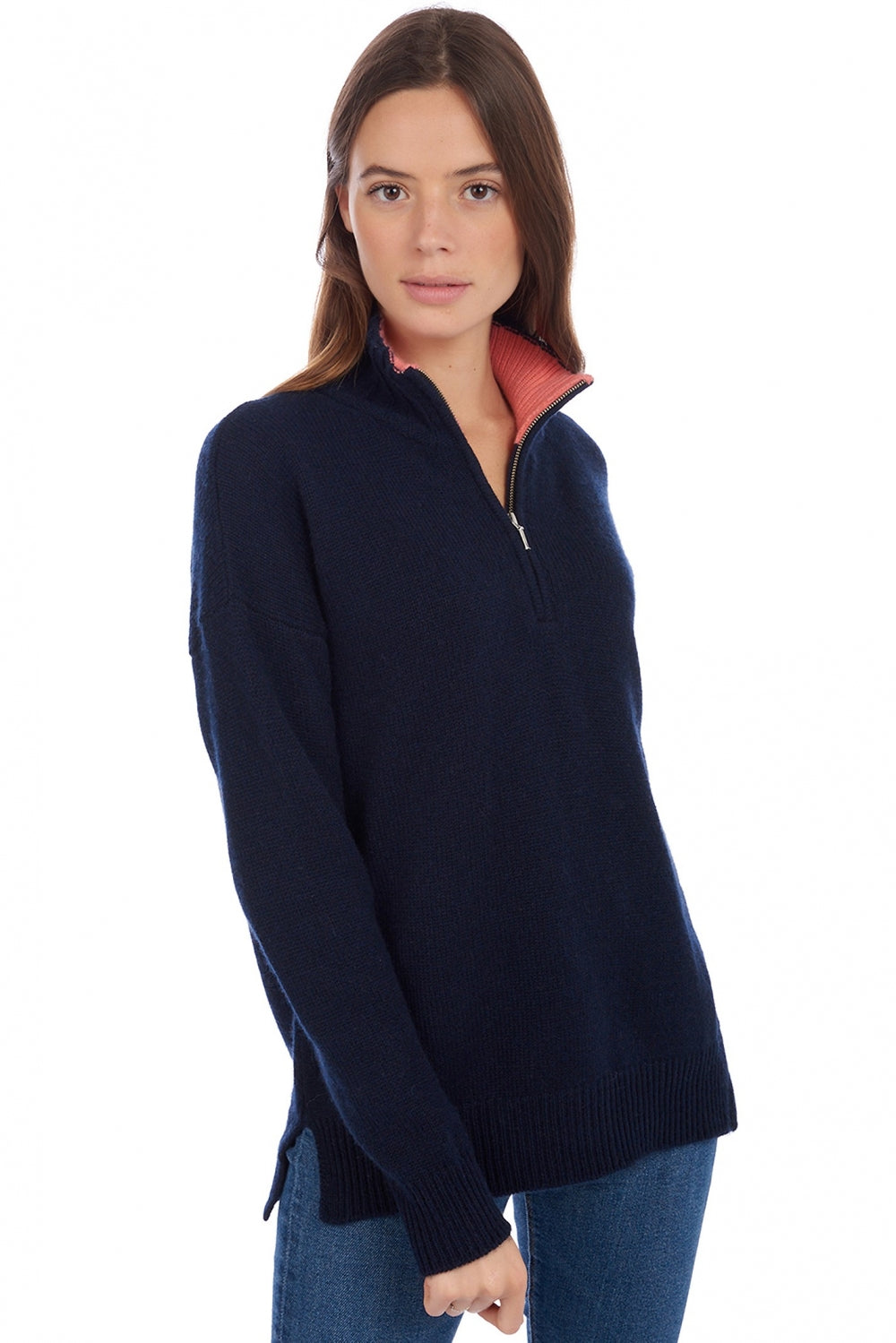 Alizette in cashmere donna - blu marino scuro - Mahogany