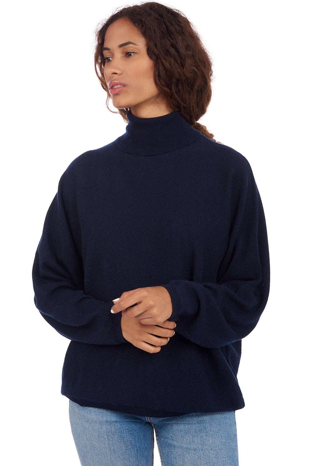 Amarillo in cashmere donna - blu marino scuro - Mahogany