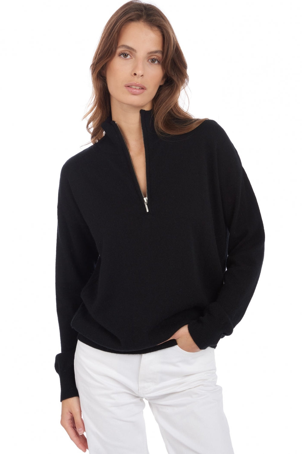 Groseille in cashmere donna - noir - Mahogany