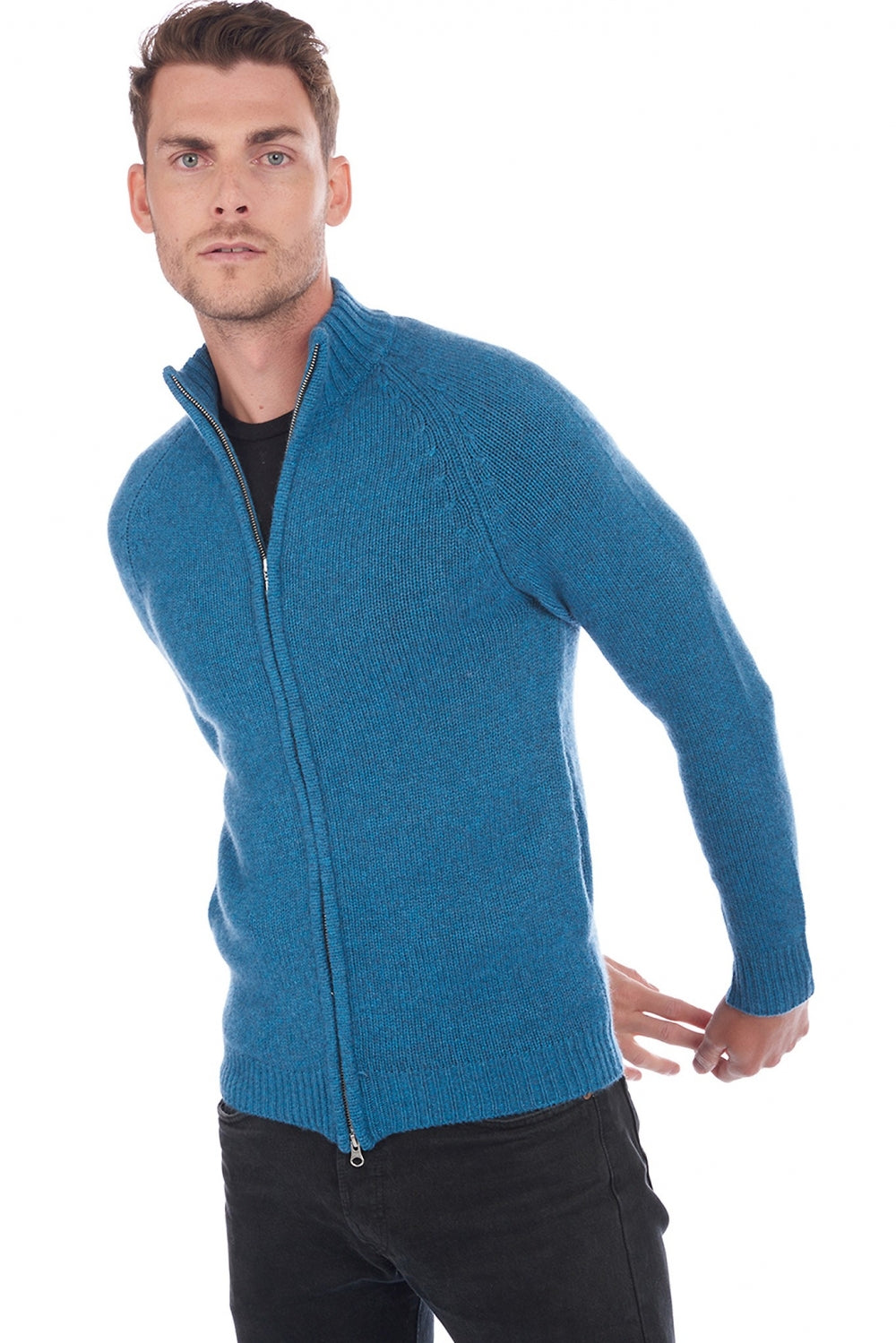Argos in cashmere uomo - manor blue - Mahogany