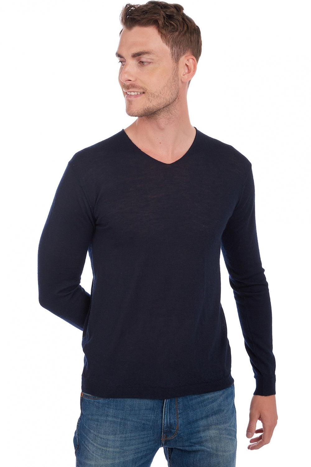 Leopaul in duvet di cashmere uomo - blu marino - Mahogany