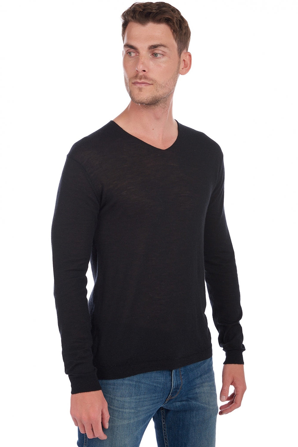 Leopaul in duvet di cashmere uomo - nero - Mahogany