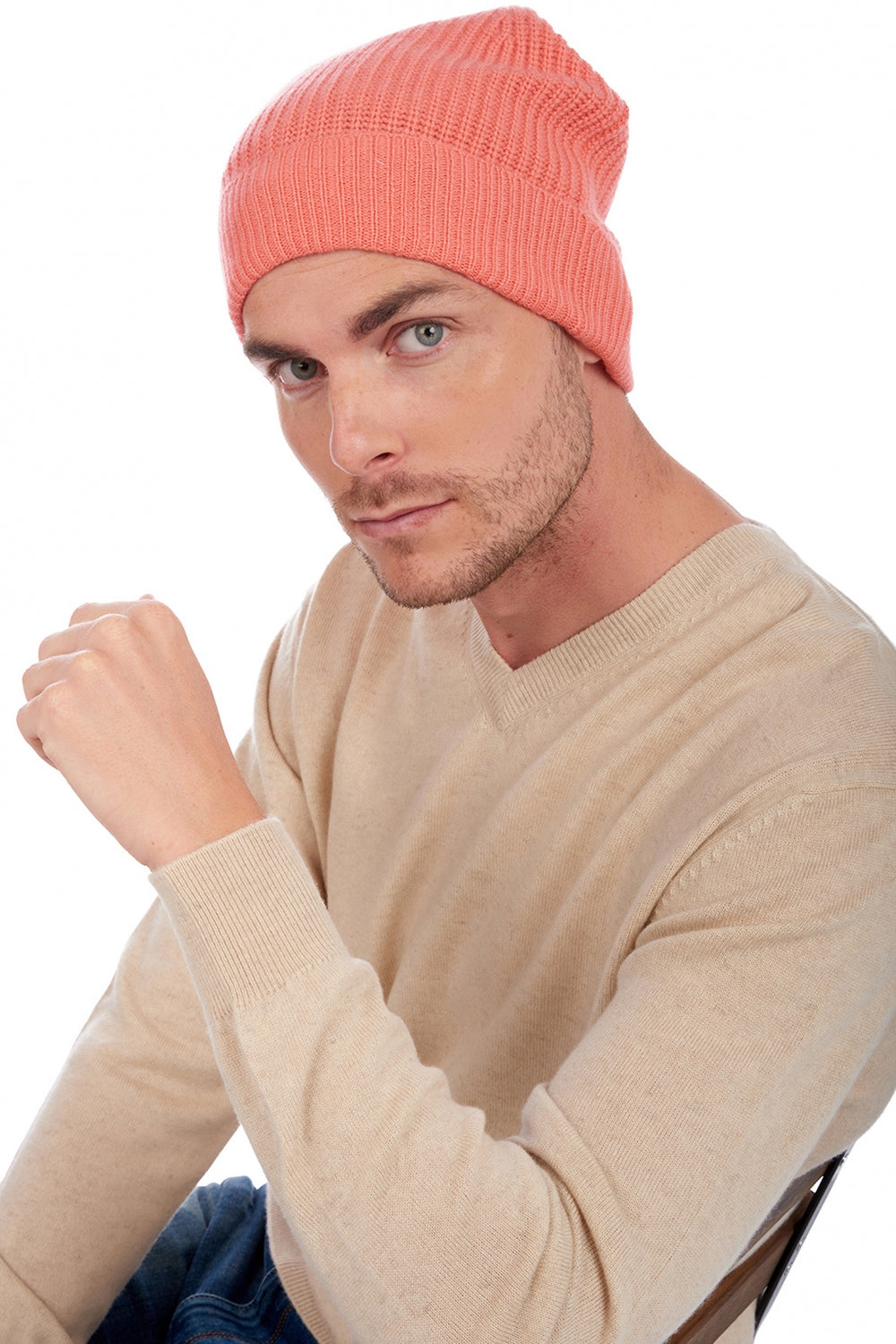 Anshan in cashmere misto - peach - Mahogany