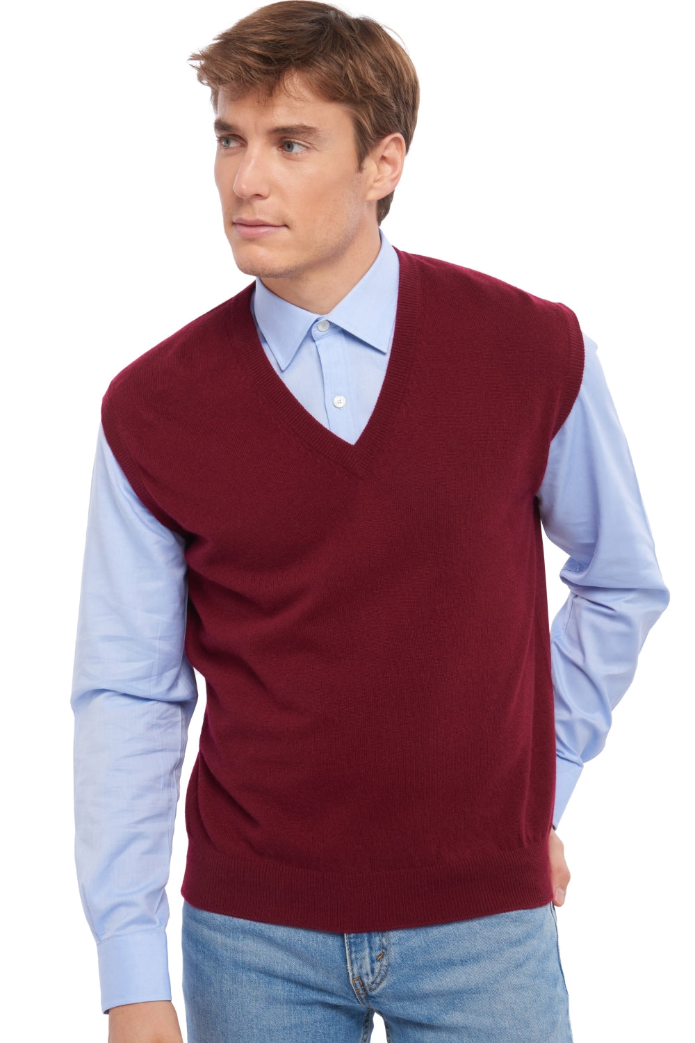 Balthazar in cashmere uomo - bordeaux - Mahogany