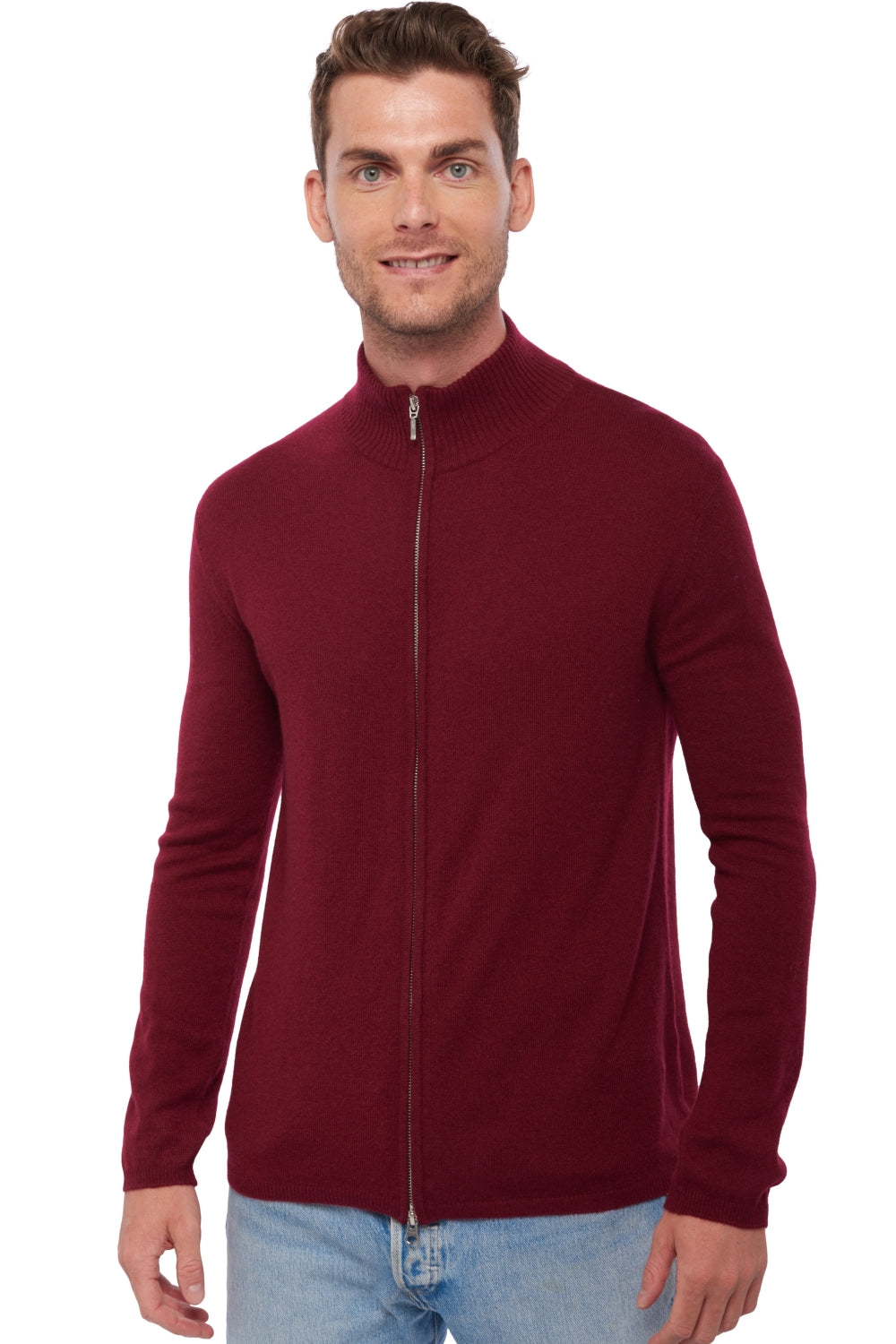 Elton in cashmere uomo - bordeaux - Mahogany