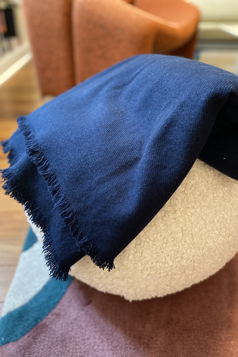 Toodoo Plain S in cashmere misto - blu marino - Mahogany