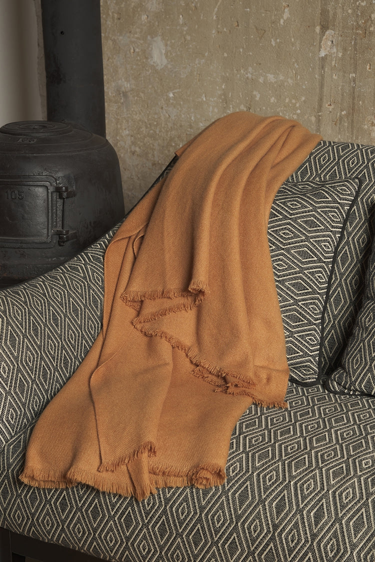 Toodoo Plain XL in cashmere misto - cammello deserto - Mahogany