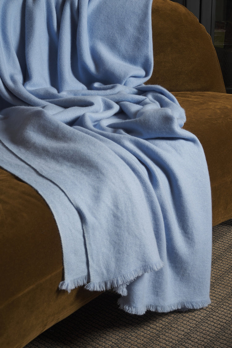 Toodoo Plain M in cashmere misto - azzurro cielo - Mahogany