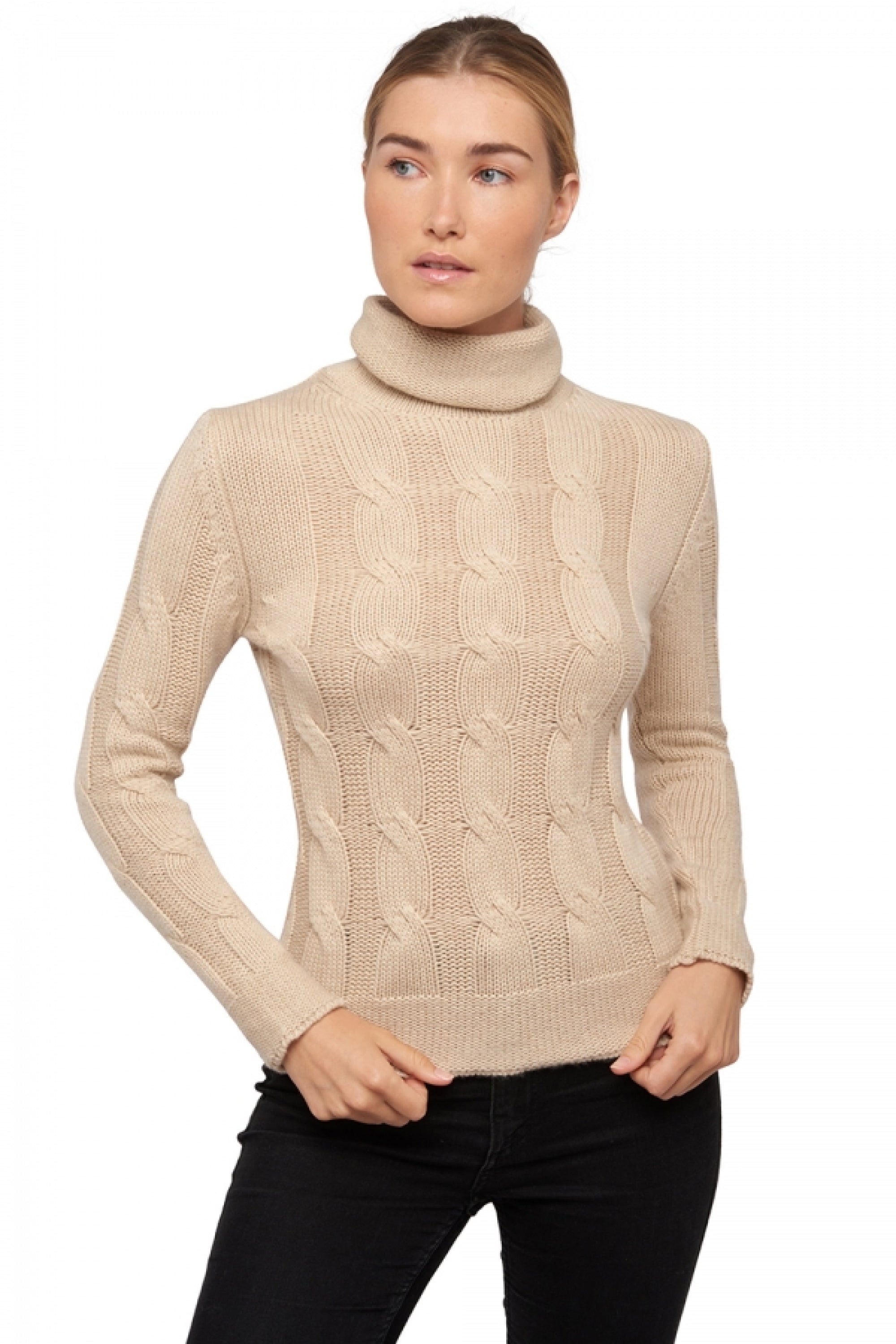 Blanche in cashmere donna - beige naturale - Mahogany