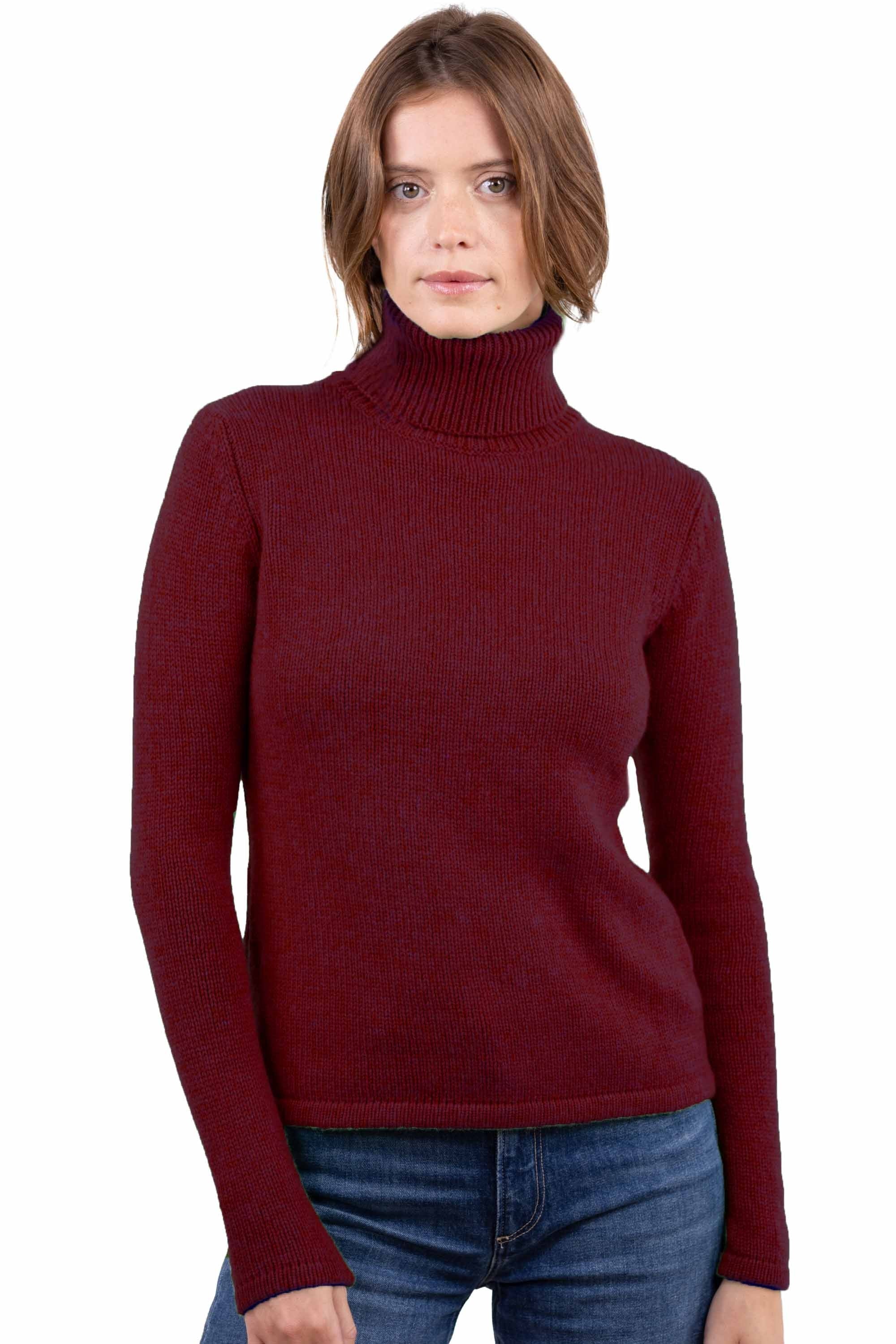 Carla in cashmere donna - bordeaux - Mahogany