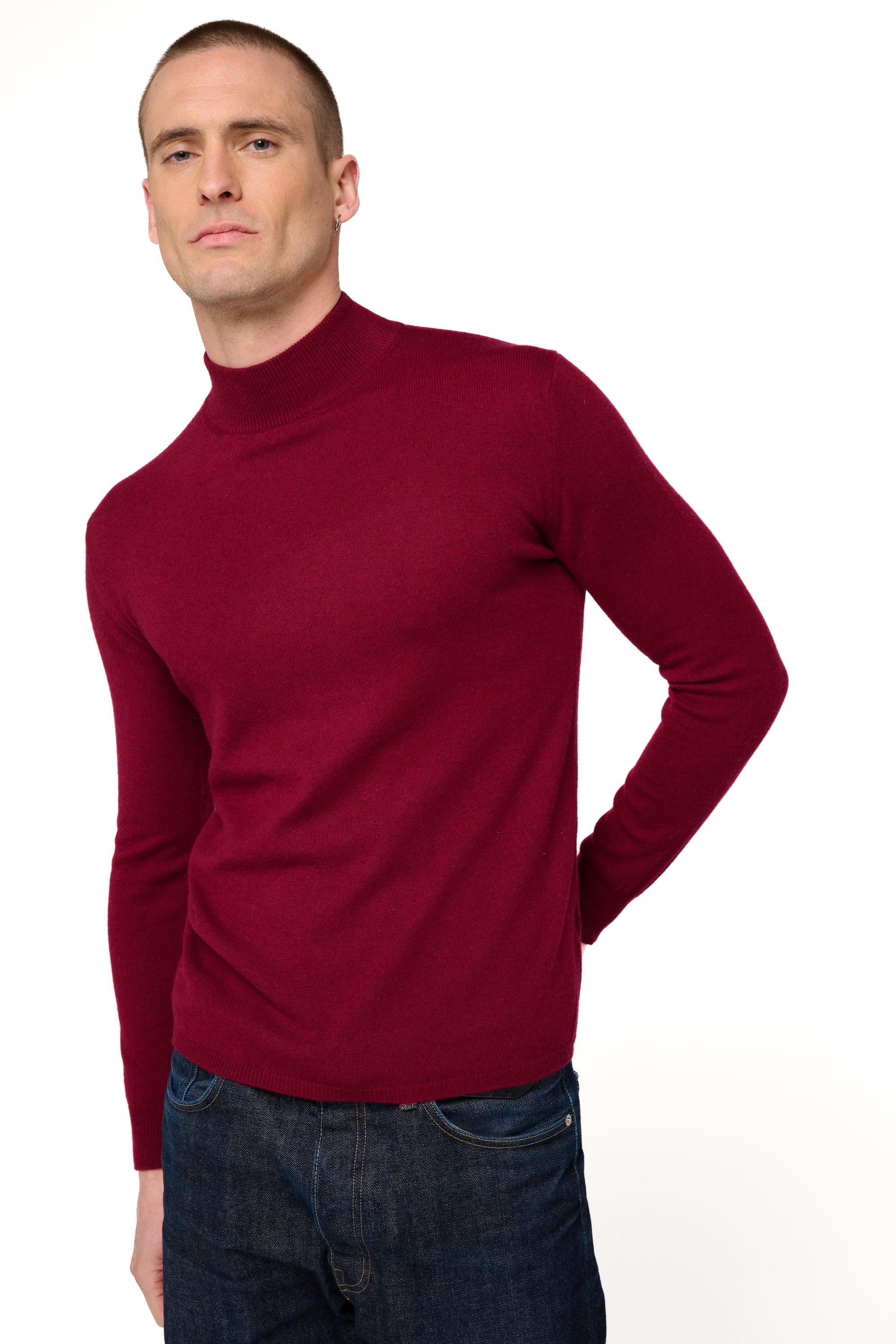 Frederic in cashmere uomo - bordeaux - Mahogany