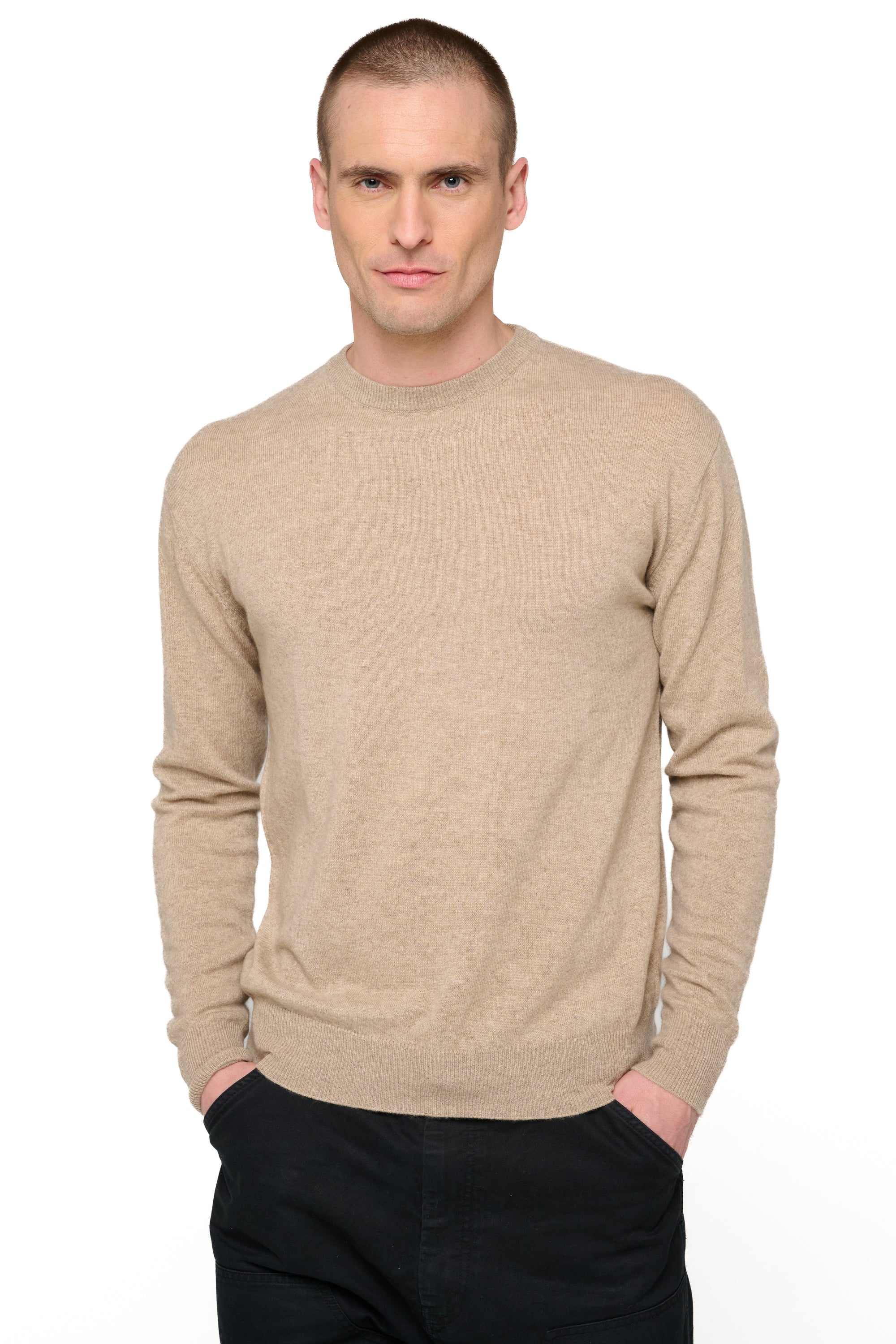 Nestor in cashmere uomo - natural stone - Mahogany
