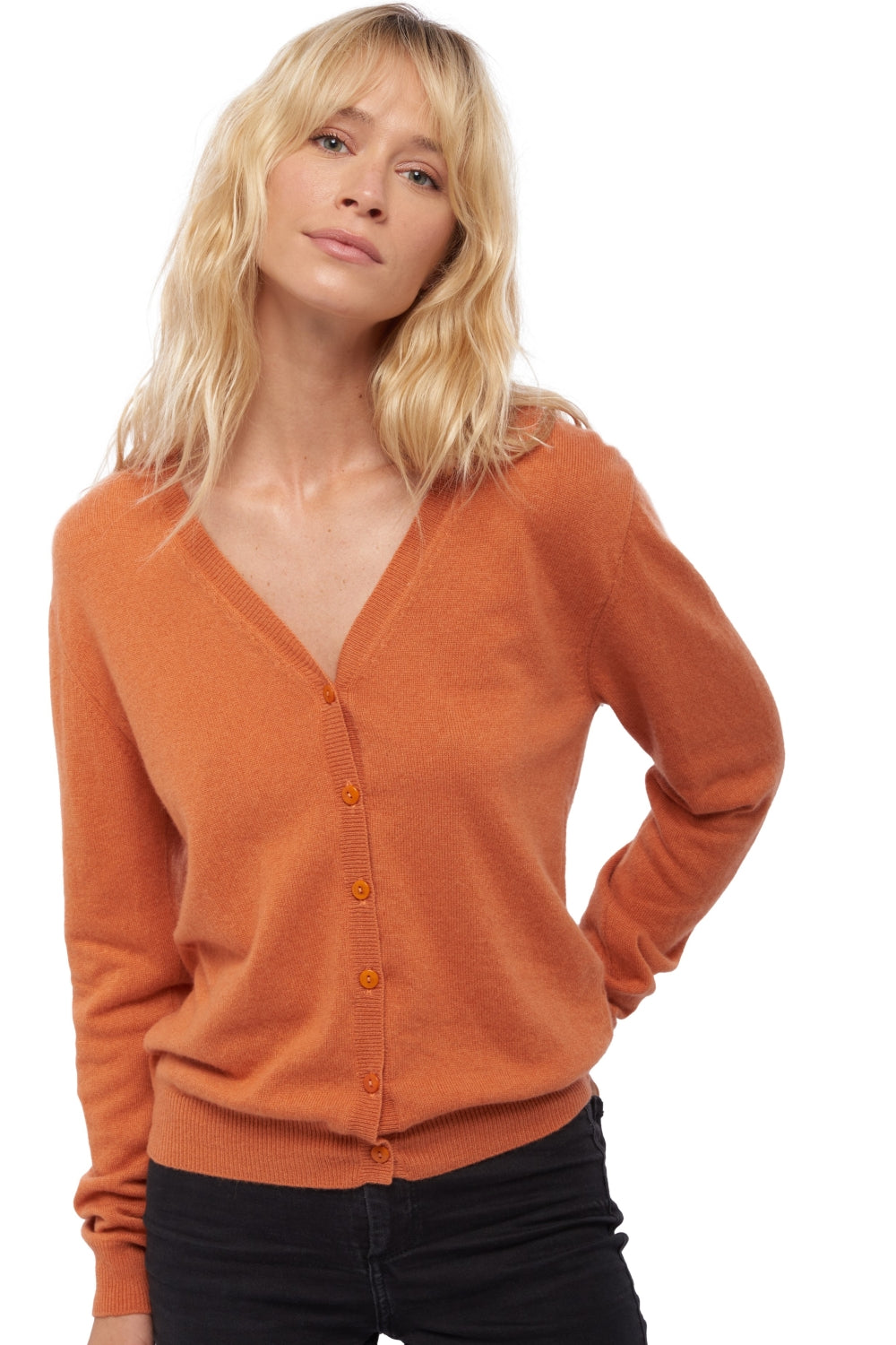Taline in cashmere donna - butternut - Mahogany