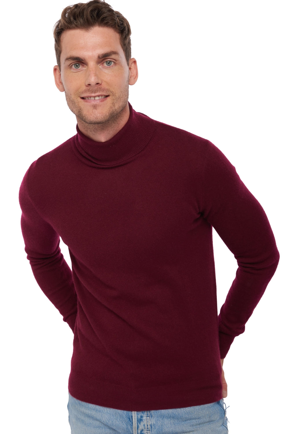 Tarry in cashmere uomo - burgundy - Mahogany