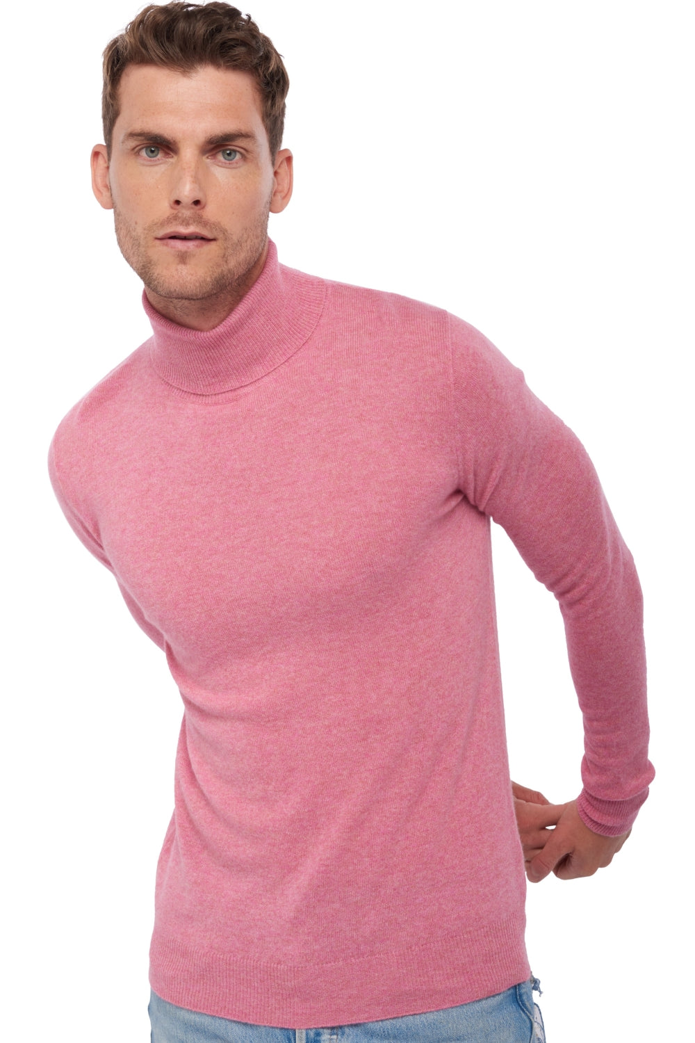 Tarry in cashmere uomo - carnation pink - Mahogany