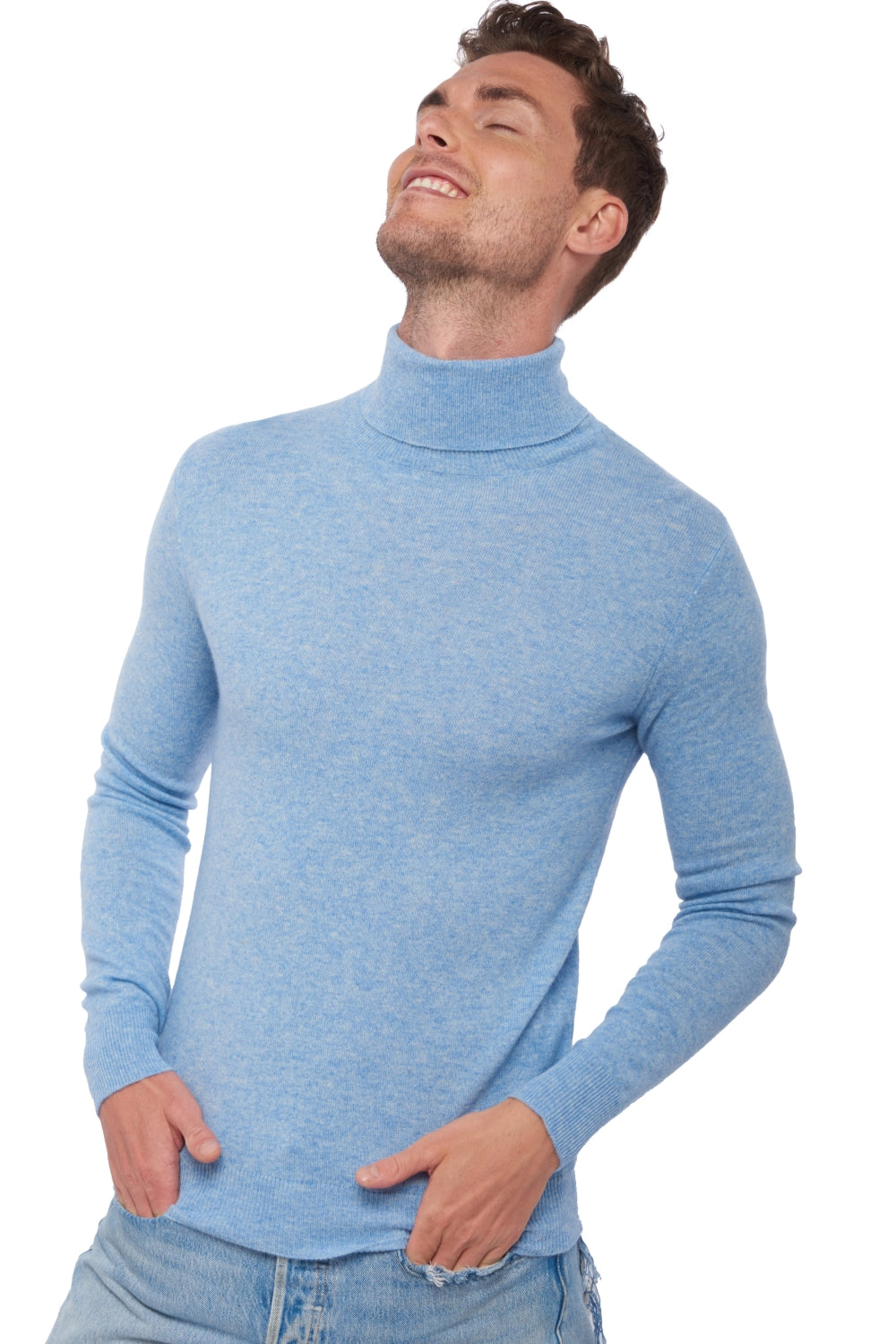 Tarry in cashmere uomo - powder blue - Mahogany