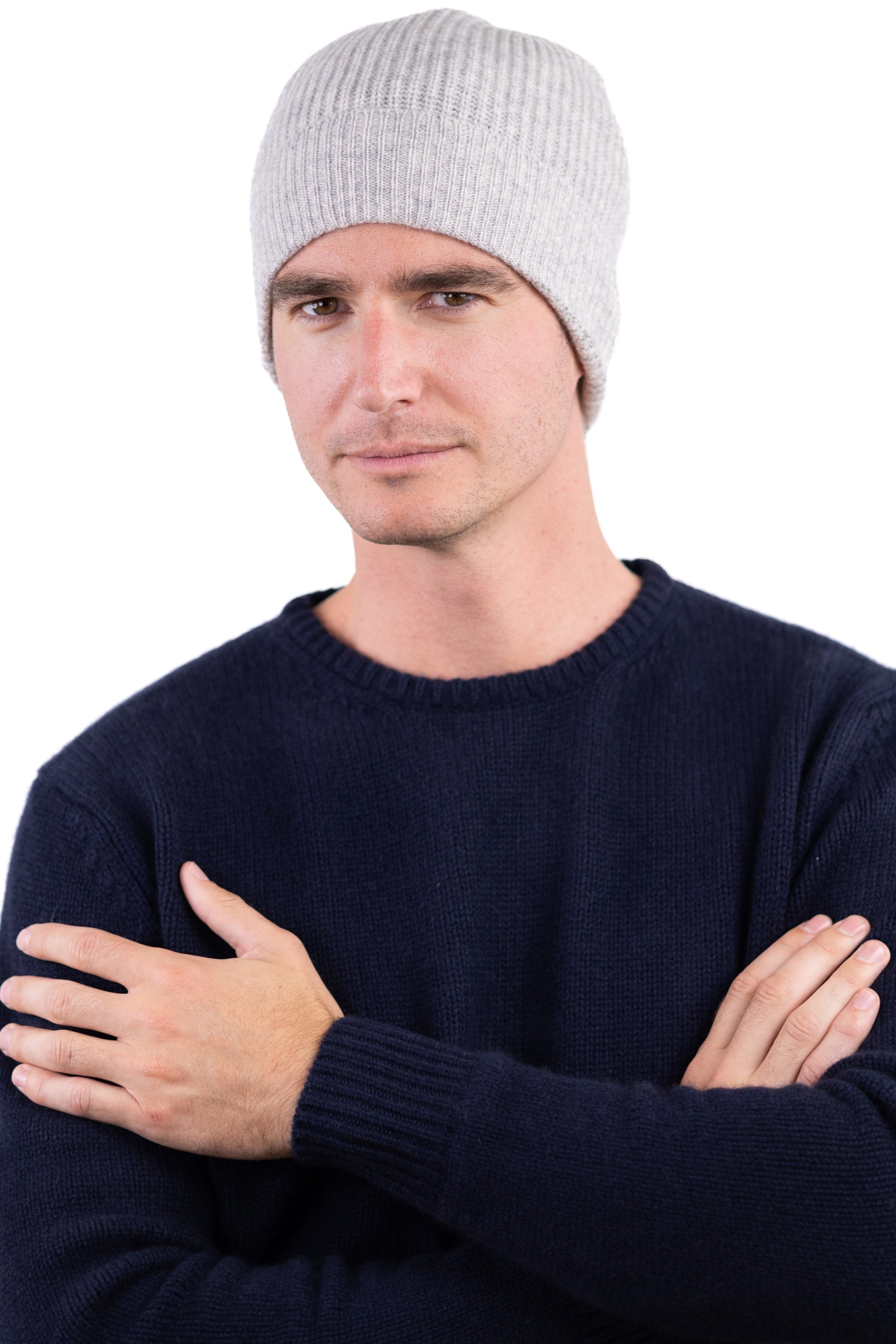Anshan in cashmere misto - flanella chiné - Mahogany