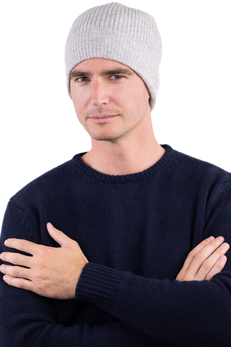 Anshan in cashmere misto - flanella chiné - Mahogany