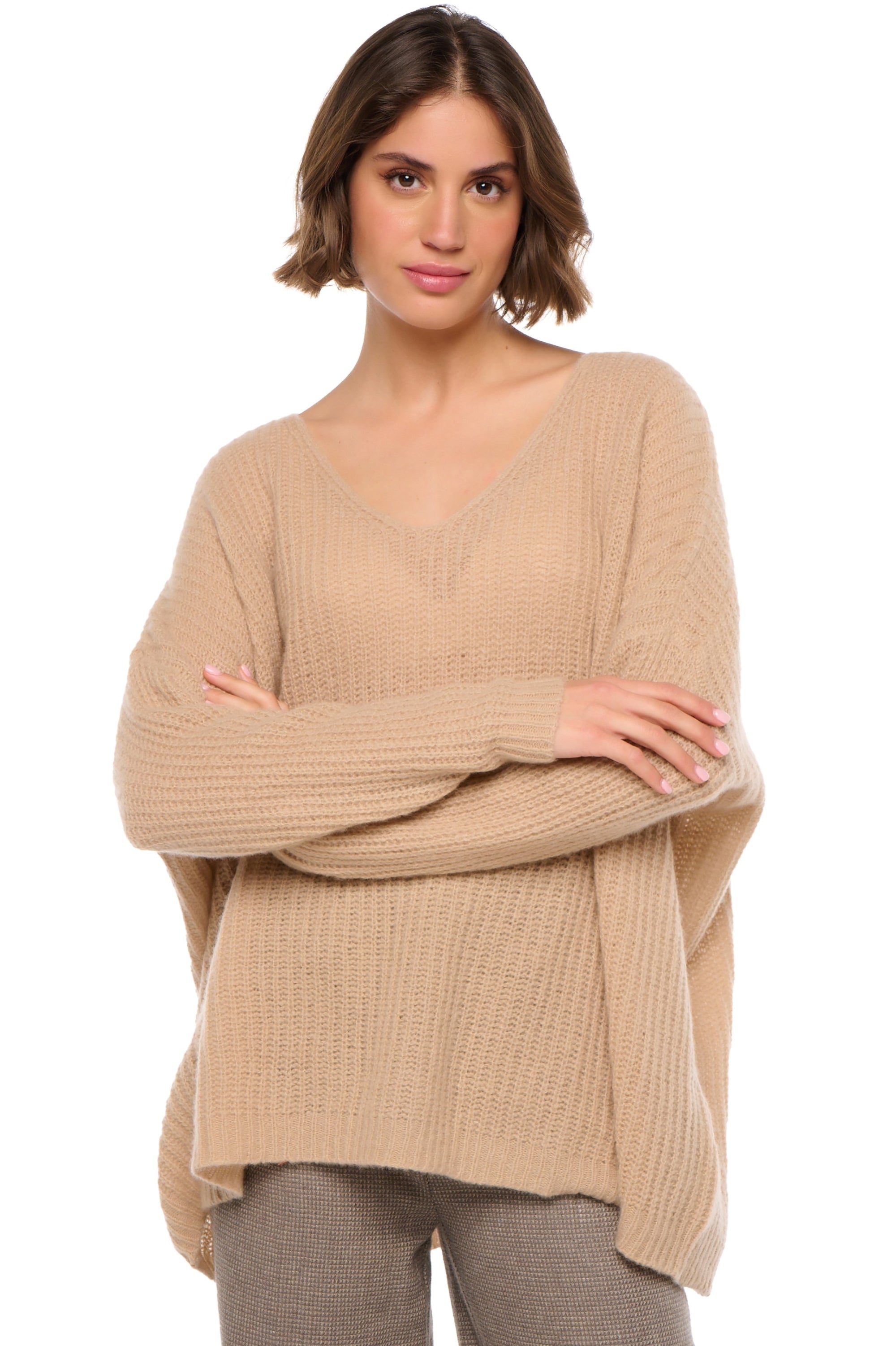Daenerys in cashmere donna - chanterelle - Mahogany