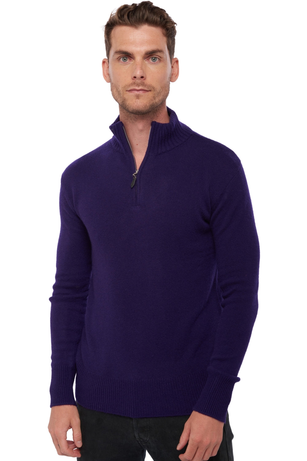 Donovan in cashmere da uomo - deep purple - Mahogany