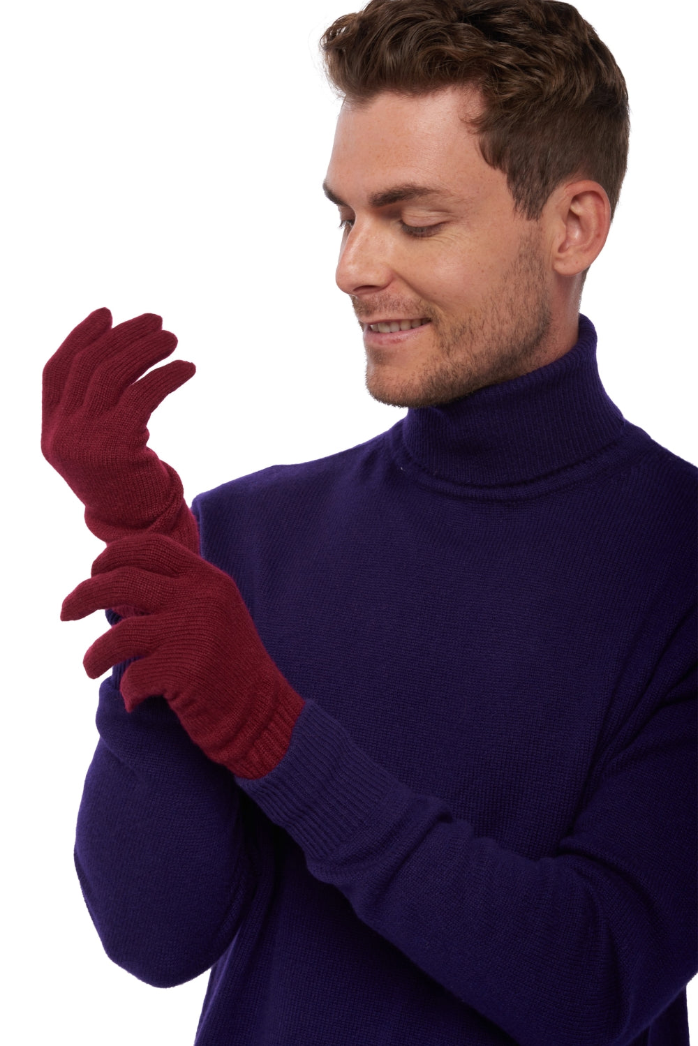 Manous in cashmere uomo - bordeaux - Mahogany
