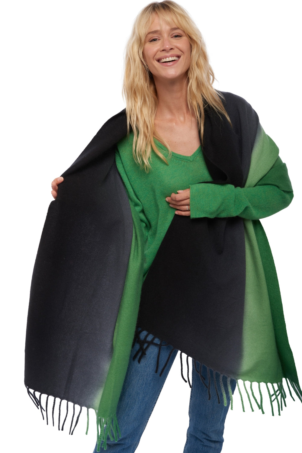 Sciarpa in cashmere, 100% Cashmere, misto, , fine, , Mahogany