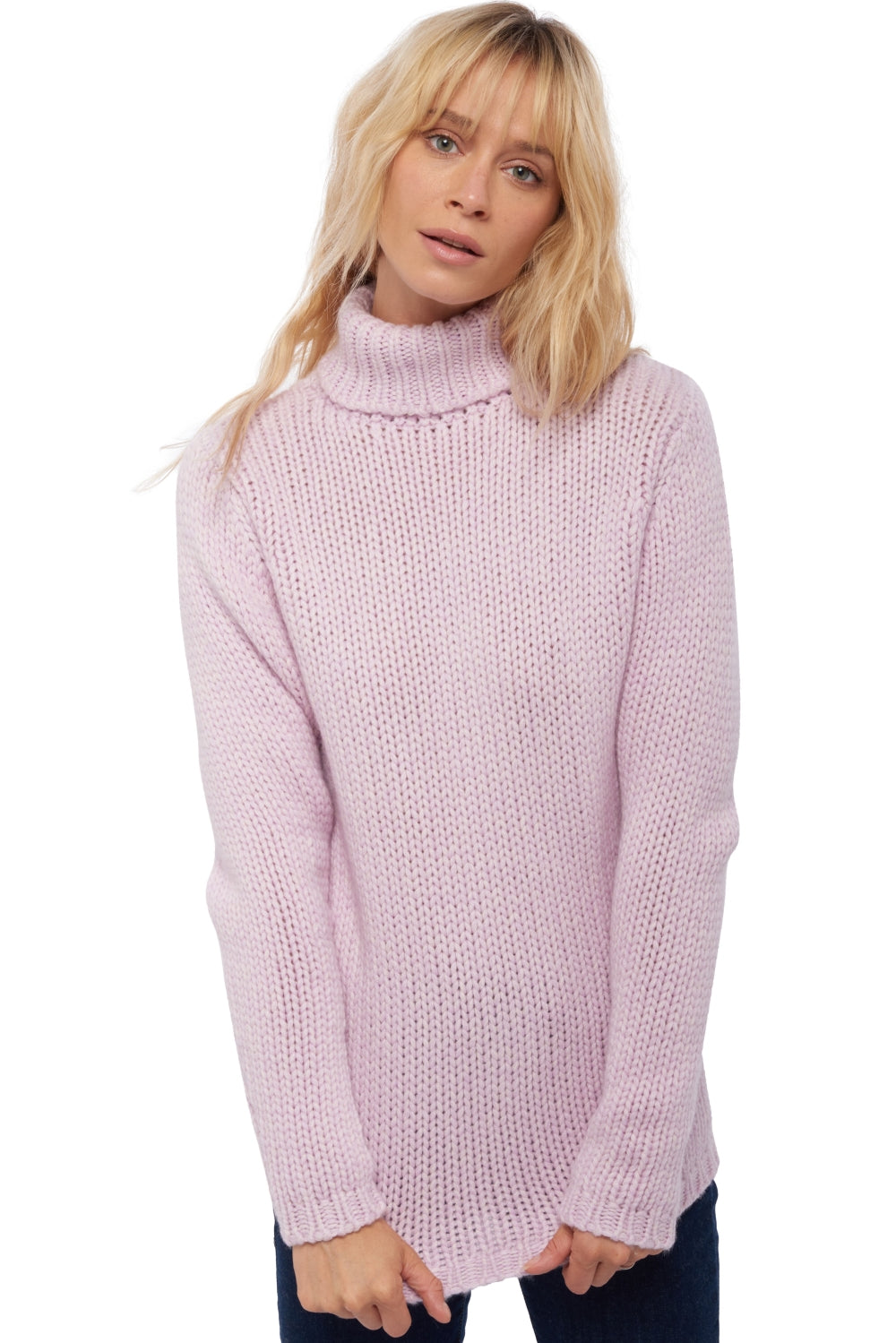 Vicenza in cashmere donna - lilla / rosa pallido - Mahogany