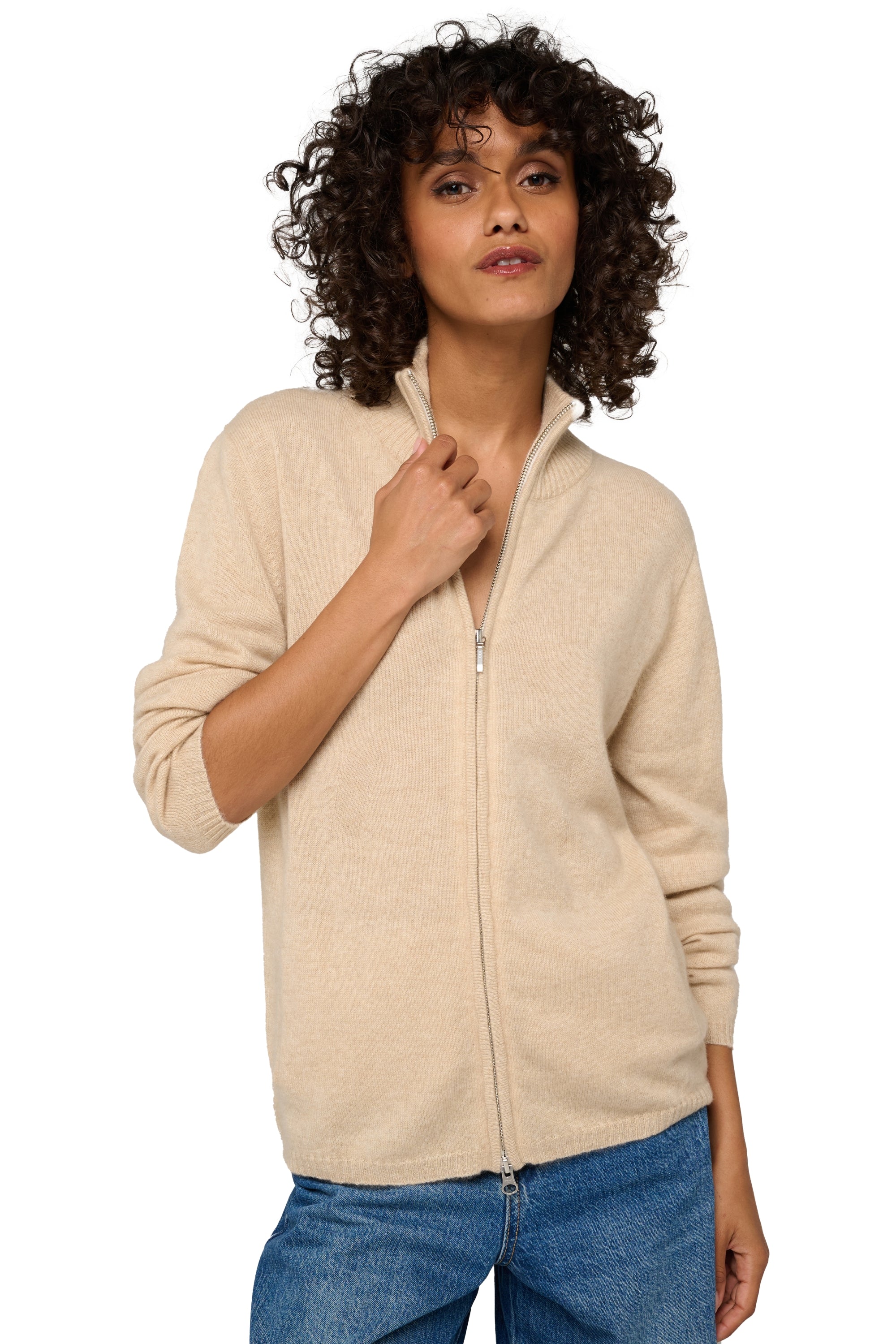 Virginia in cashmere donna - natural beige - Mahogany