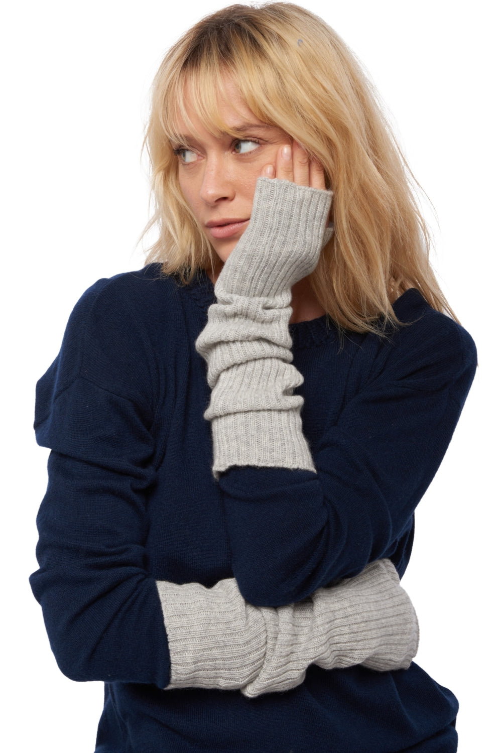 Viry in cashmere misto - flanella chiné - Mahogany