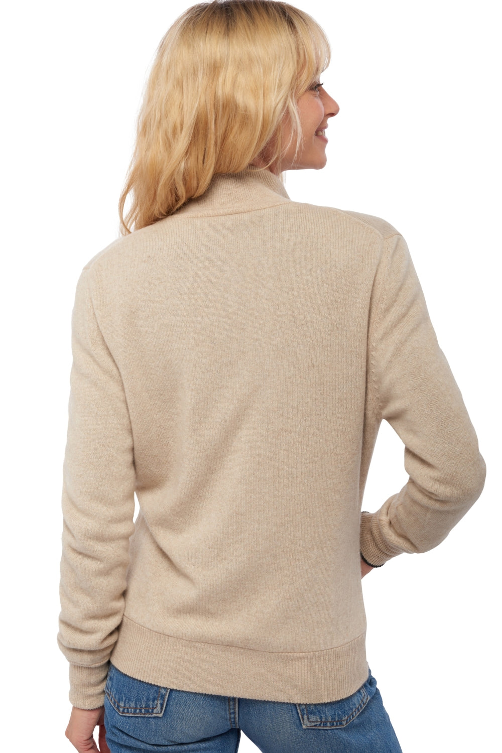 Akemi en cachemire femme - Vue 2 - anthracite chiné / natural beige - Mahogany