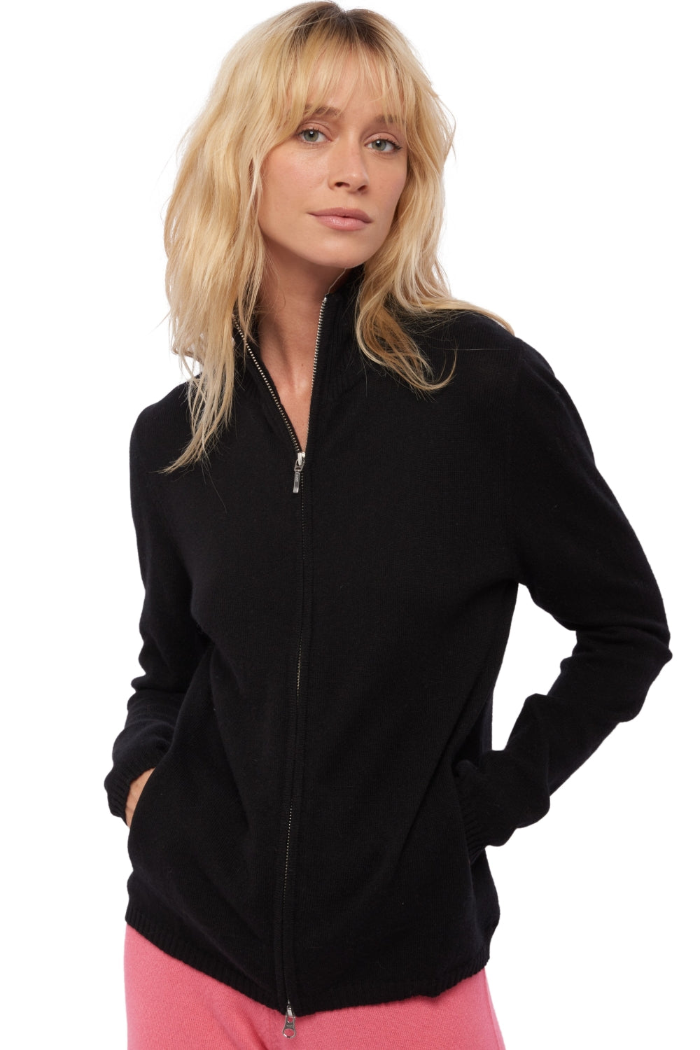 Virginia in cashmere donna - nero - Mahogany