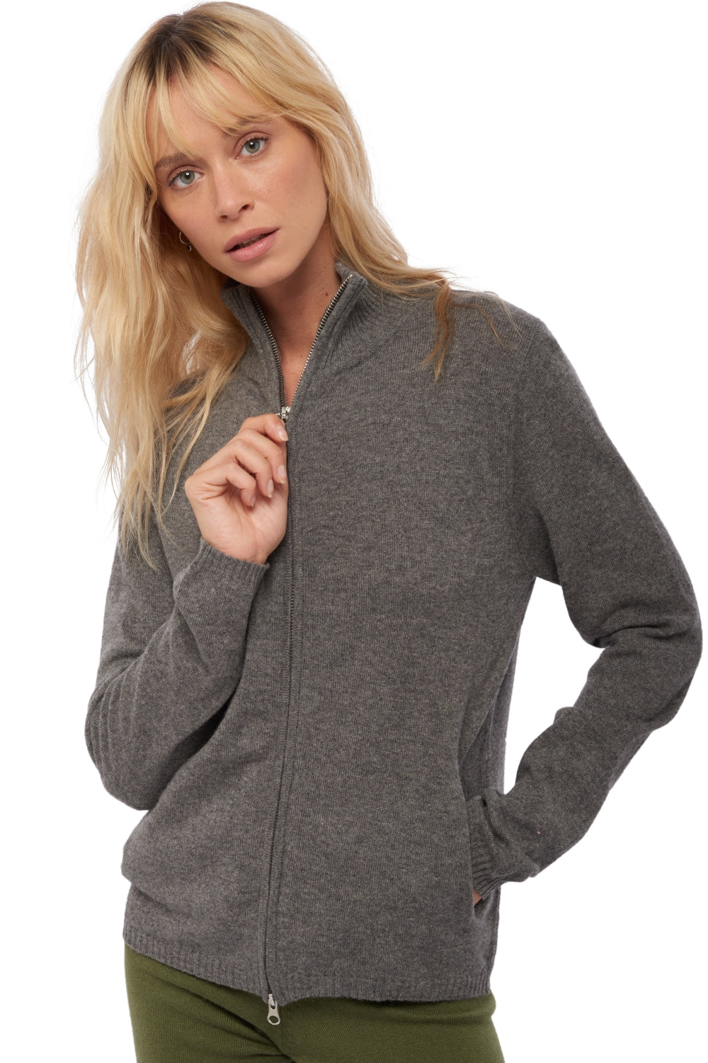 Virginia in cashmere donna - marmotta chiné - Mahogany