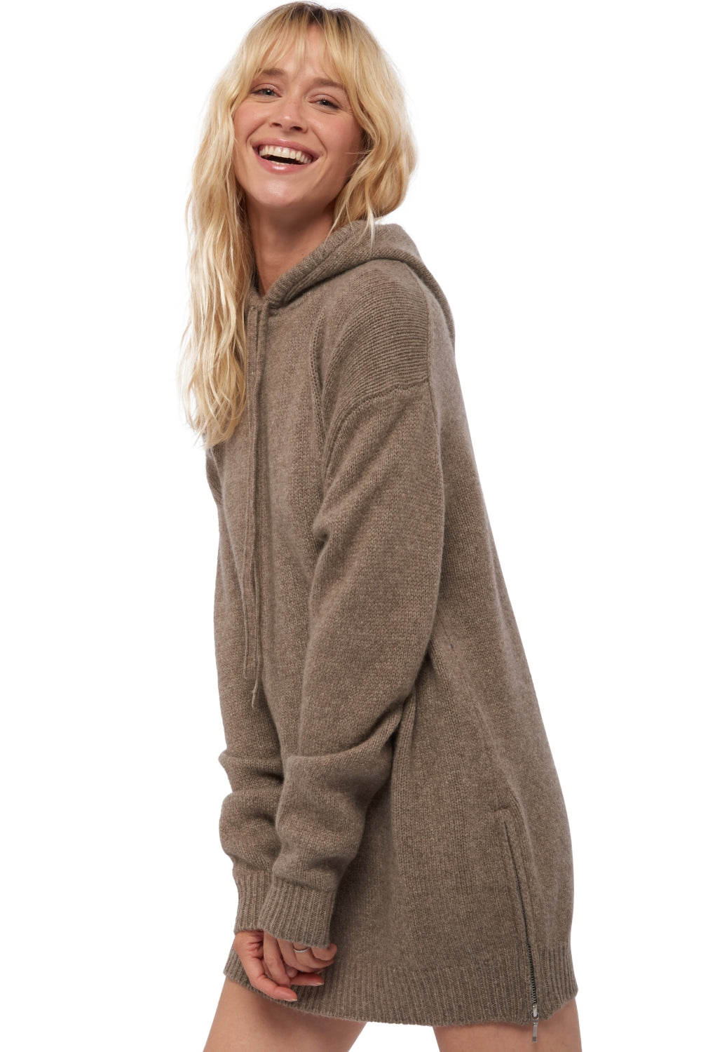 Veria in yak donna - marmotta naturale - Mahogany