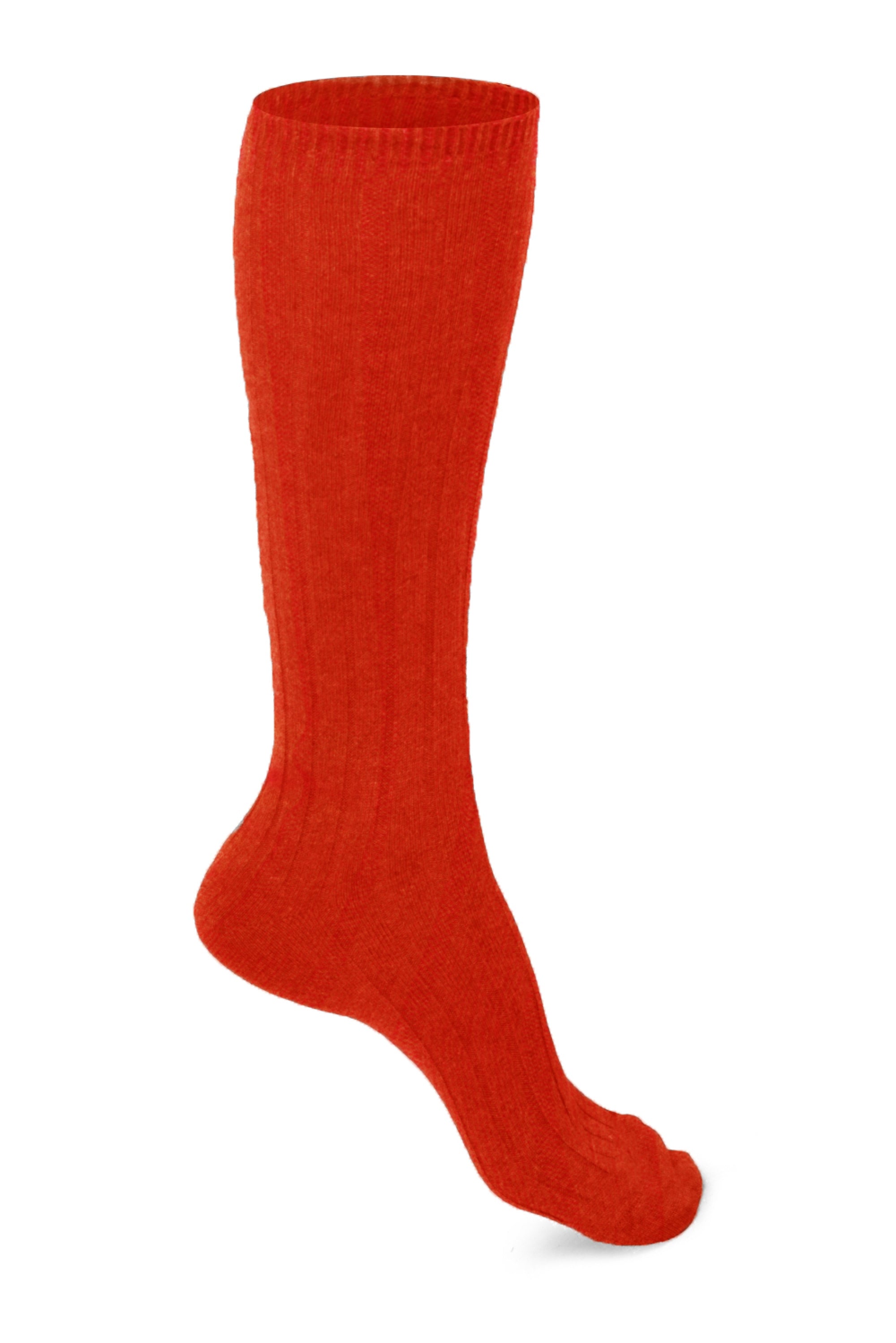 Calzini in cashmere & elastan, 88% cashmere / 12% elastan, donna, normale / 2 e 4 fili, a coste, Mahogany