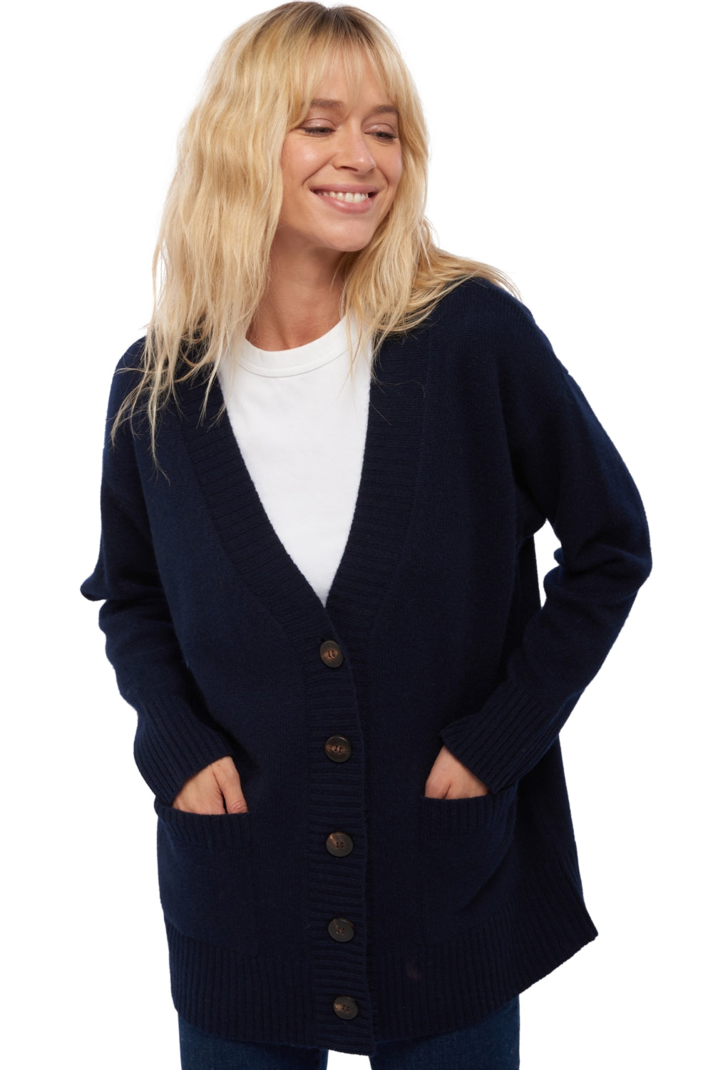 Vadena in cashmere donna - blu marino scuro - Mahogany