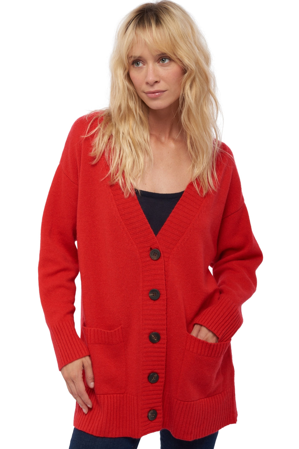 Vadena in cashmere donna - rosso - Mahogany