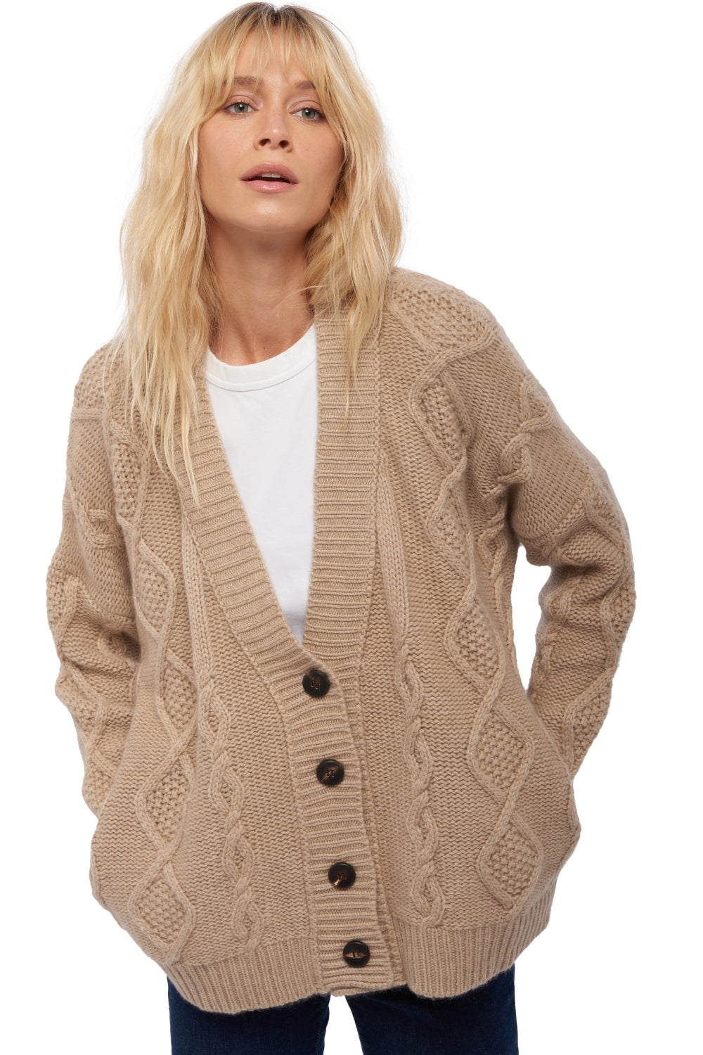 Valaska in cashmere donna - natural brown - Mahogany