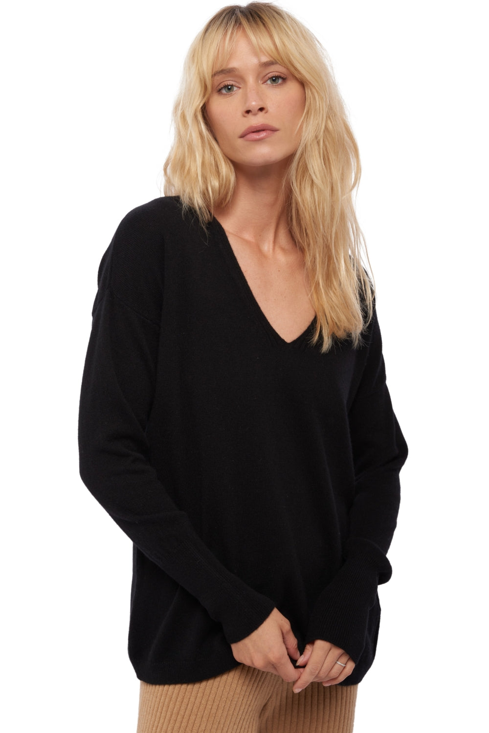 Varsovie in cashmere donna - nero - Mahogany