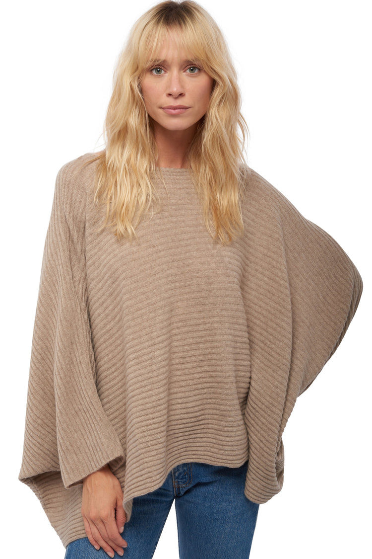 Veel in cashmere donna - natural brown - Mahogany