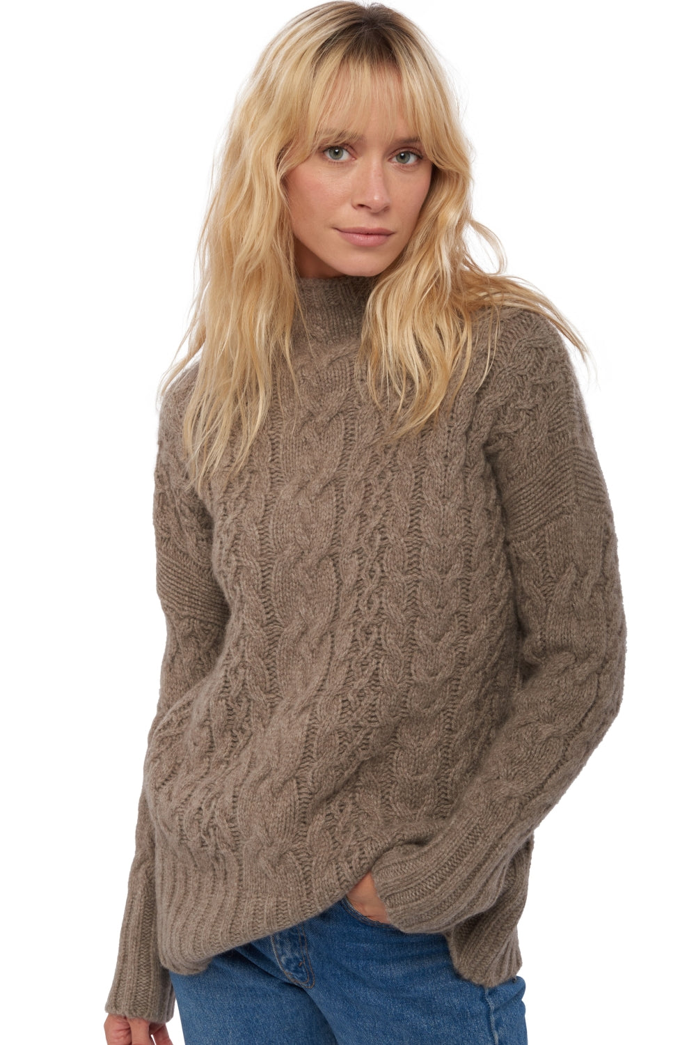 Victoria in yak donna - marmotta naturale - Mahogany