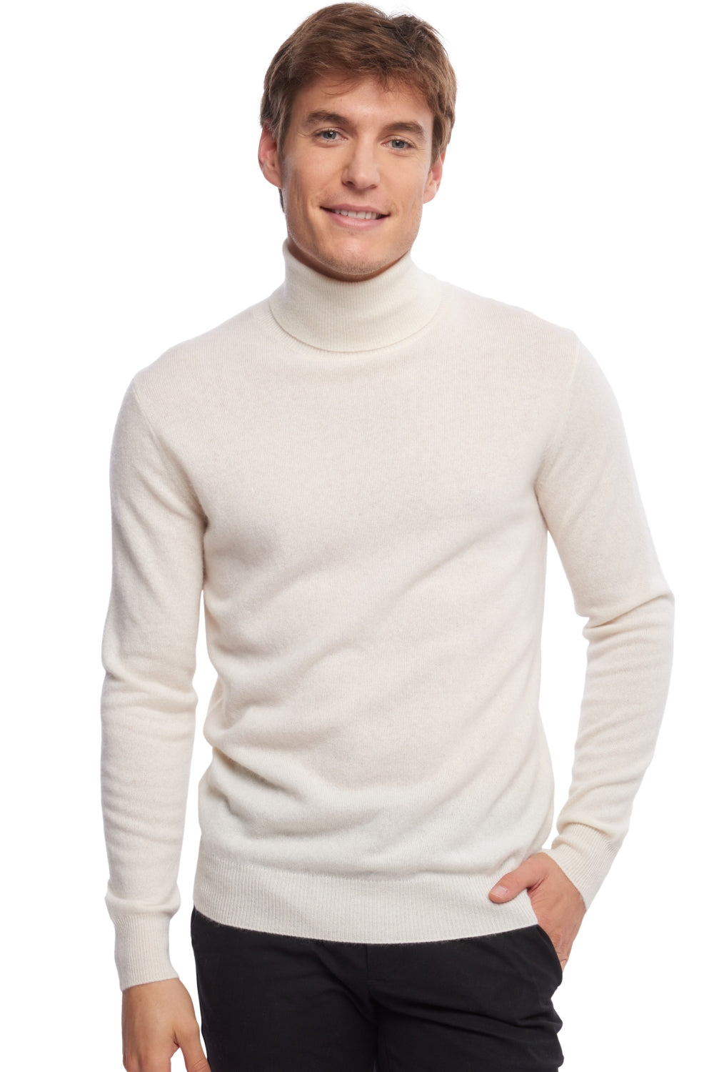 Tarry in cashmere uomo - simili white - Mahogany