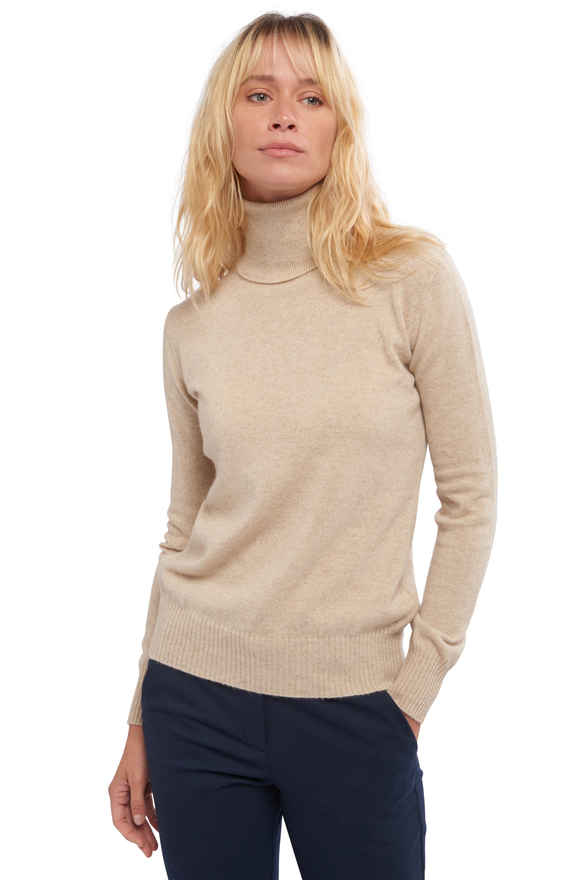 Lili in cashmere donna - natural winter dawn - Mahogany