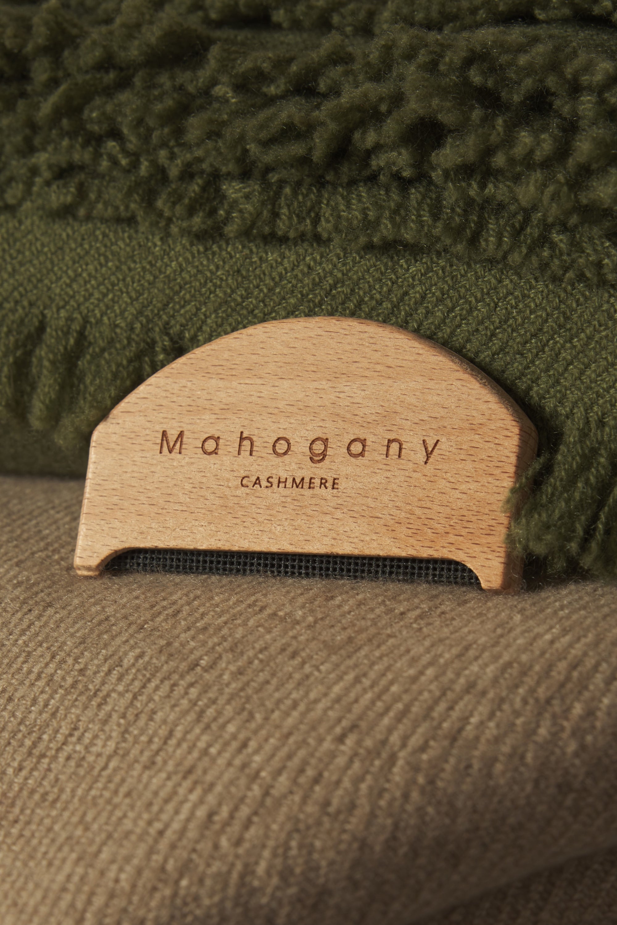 Peigne en peigne mixte - Vue 1 - Naturel - Mahogany