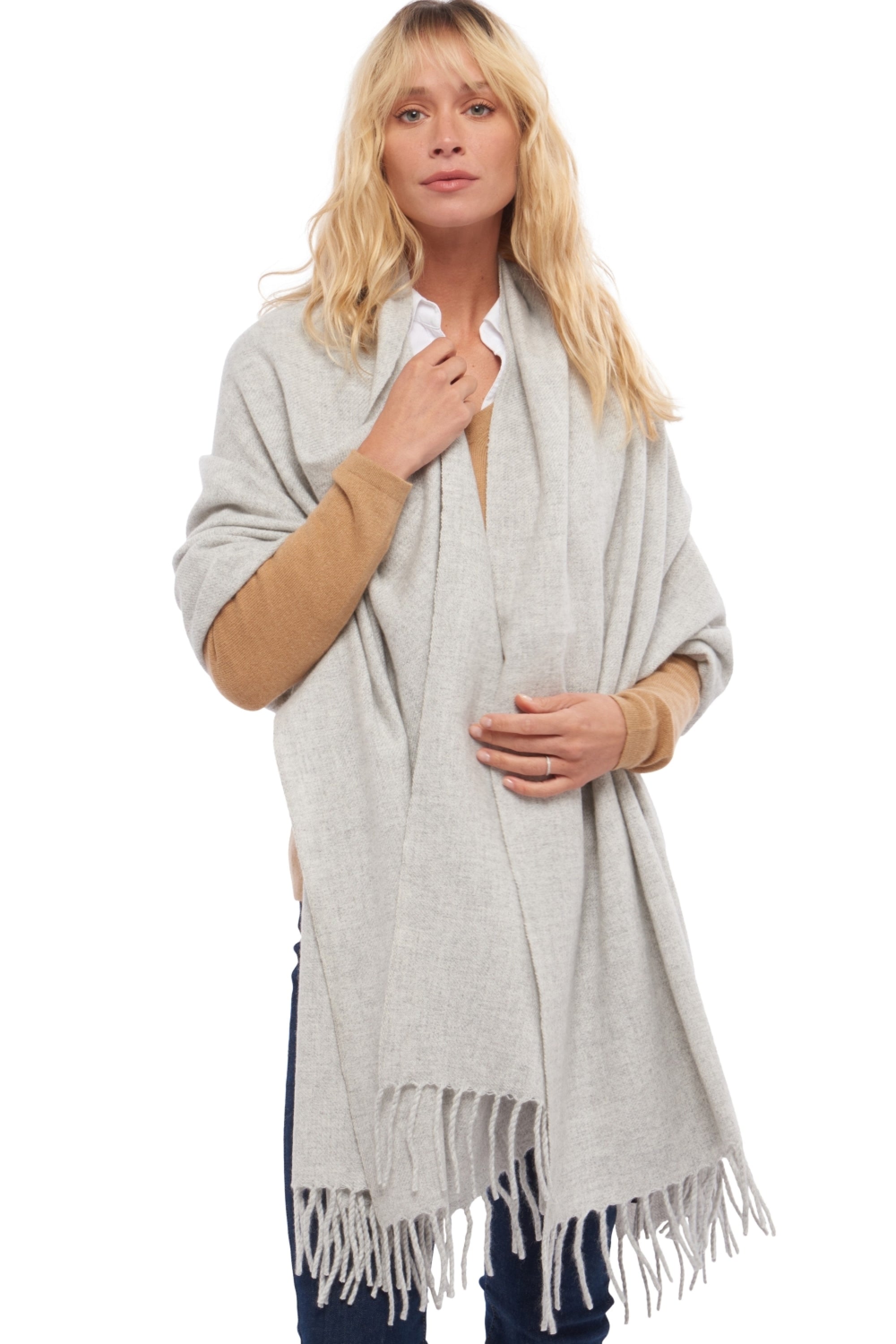 Niry in cashmere donna - flanella chiné - Mahogany