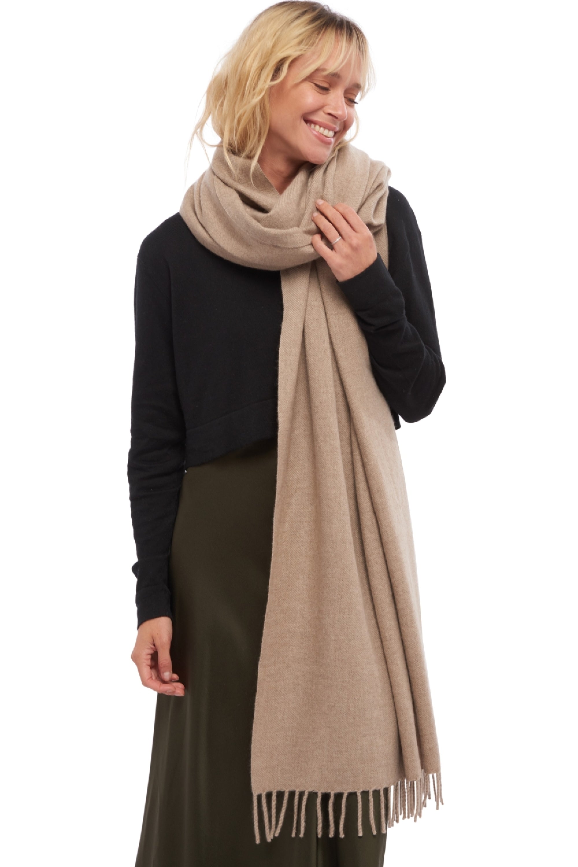 Niry in cashmere donna - natural brown - Mahogany