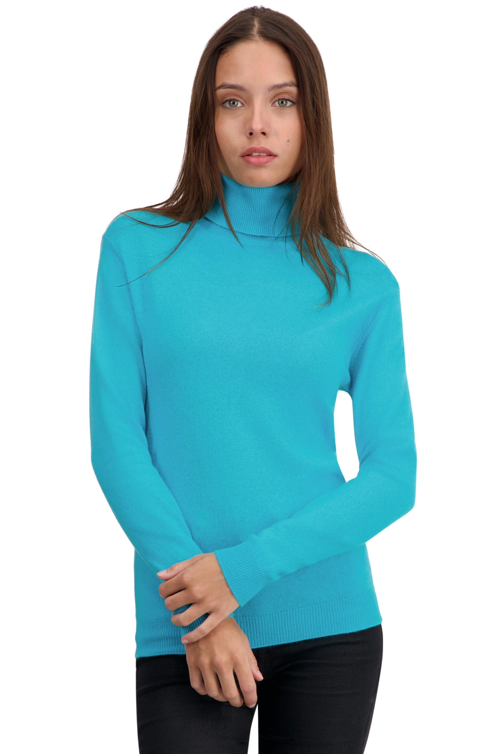 Tale in cashmere donna - kingfisher - Mahogany