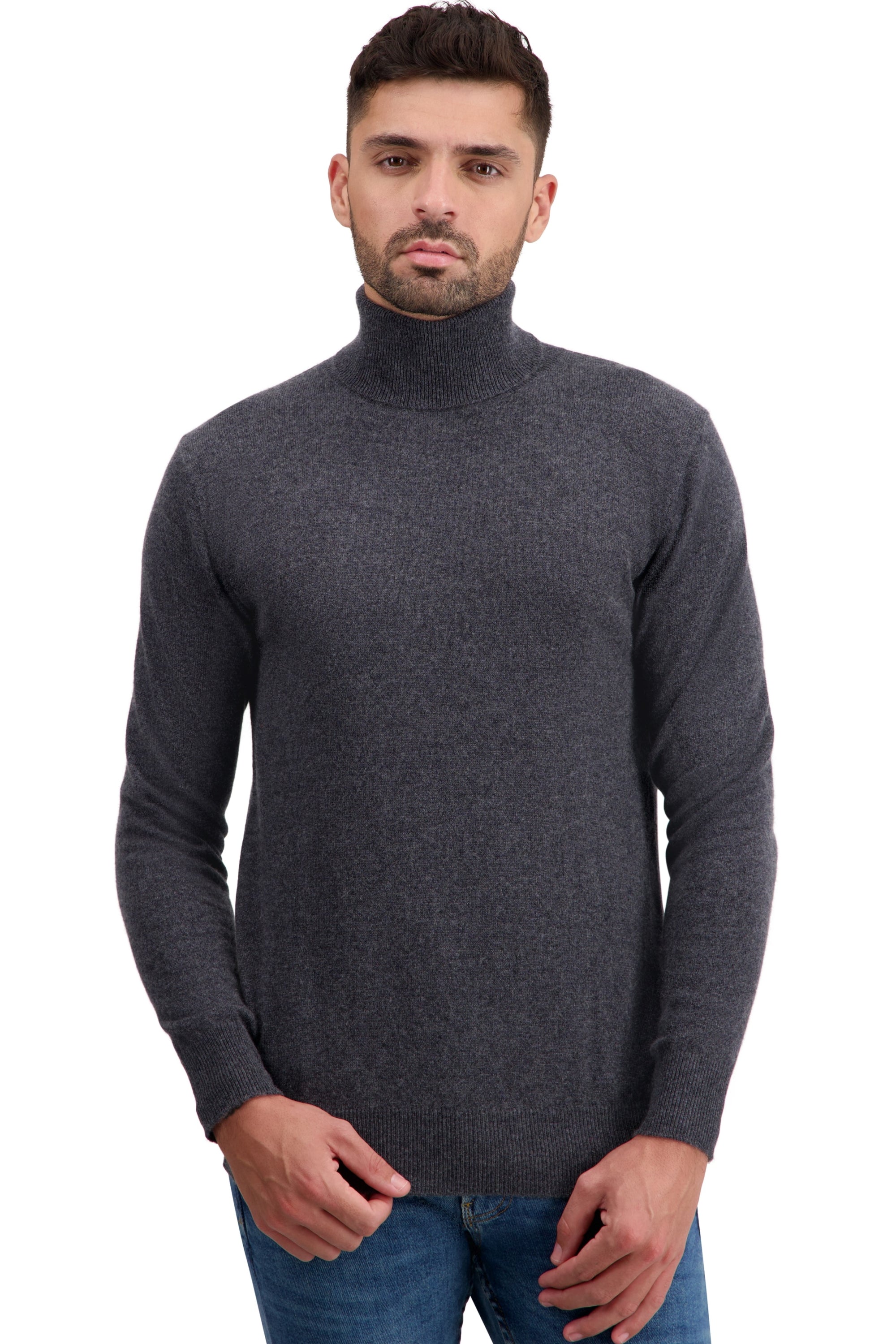 Tarry in cashmere uomo - grey melange - Mahogany