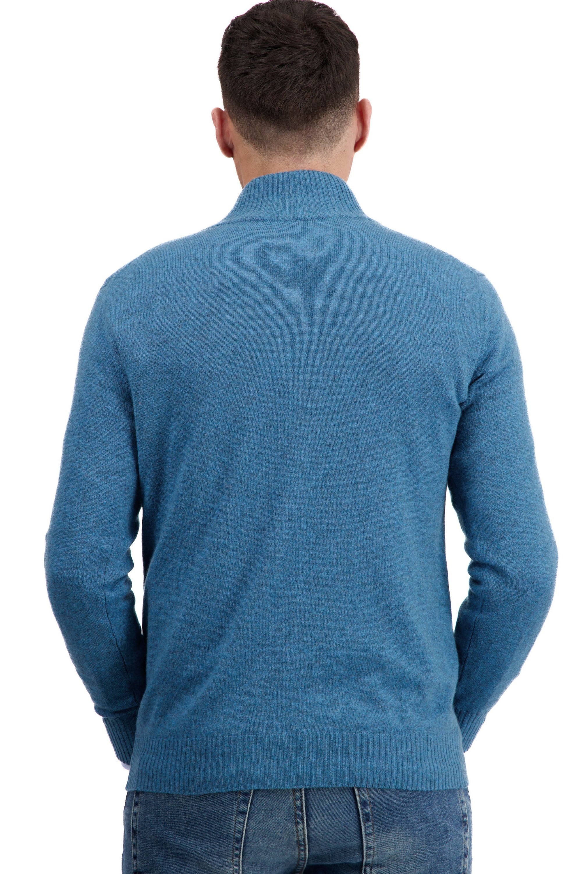 Thobias en cachemire homme - Vue 2 - manor blue - Mahogany