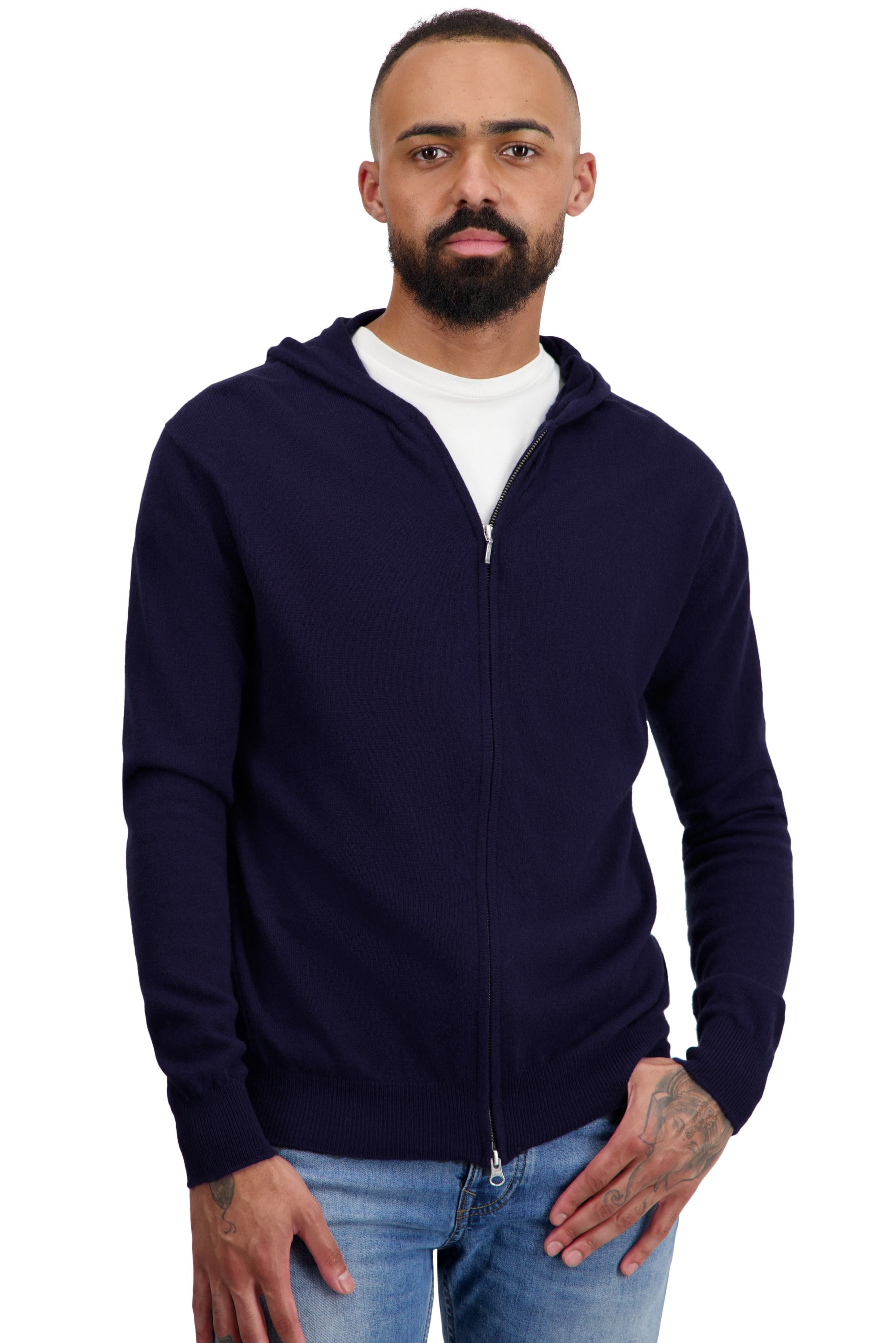 Taboo in cashmere uomo - blu marino scuro - Mahogany