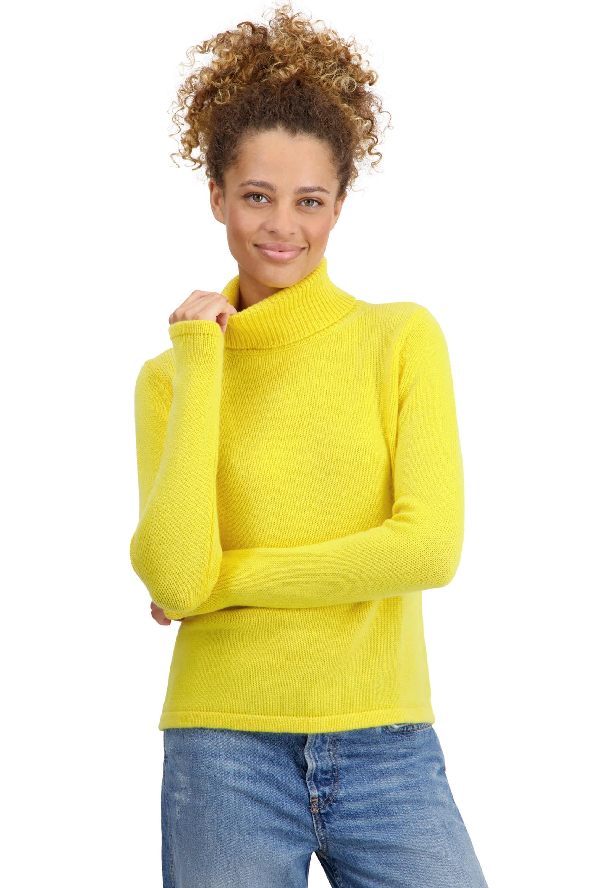 Taipei in cashmere donna - daffodil - Mahogany